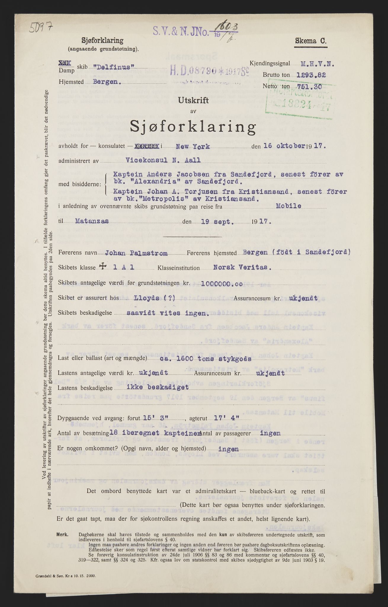 Sjøfartsdirektoratet med forløpere, skipsmapper slettede skip, AV/RA-S-4998/F/Fa/L0236: --, 1866-1926, p. 91