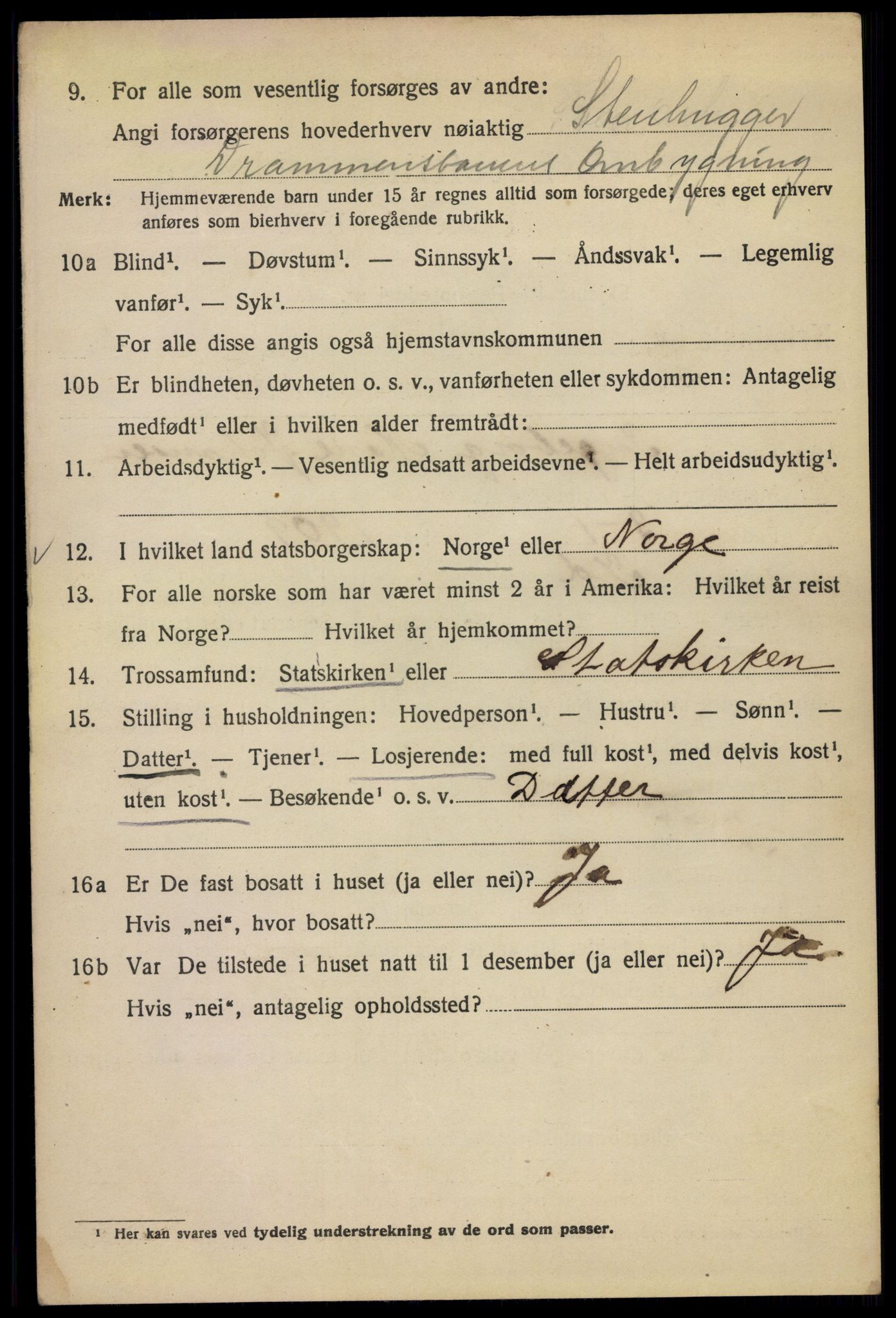 SAO, 1920 census for Kristiania, 1920, p. 358234