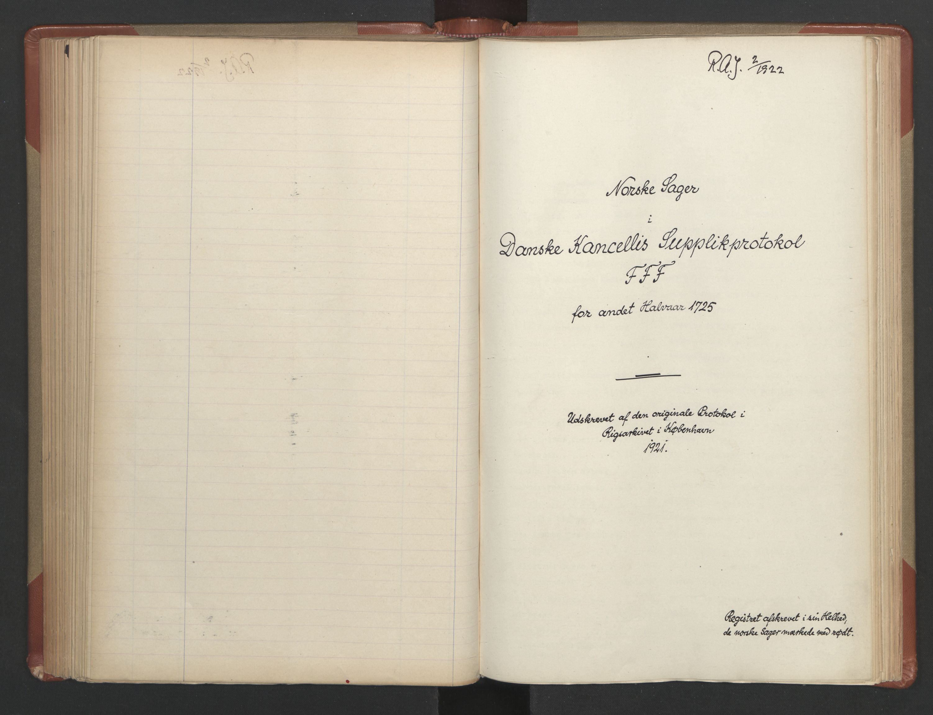 Avskriftsamlingen, AV/RA-EA-4022/F/Fa/L0088: Supplikker, 1725, p. 142