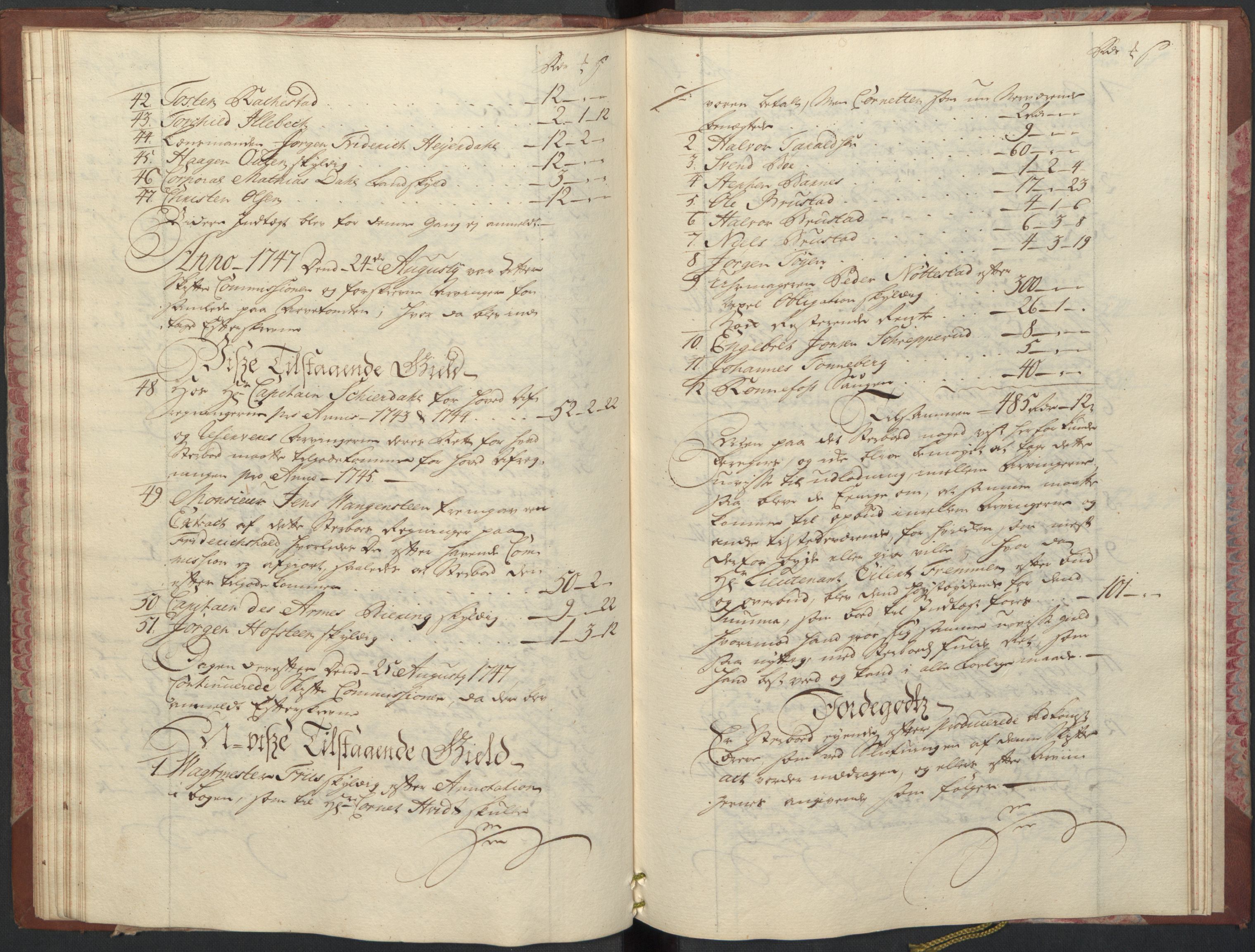 Forsvaret, Generalauditøren, AV/RA-RAFA-1772/F/Fj/Fja/L0020: --, 1746-1820, p. 24