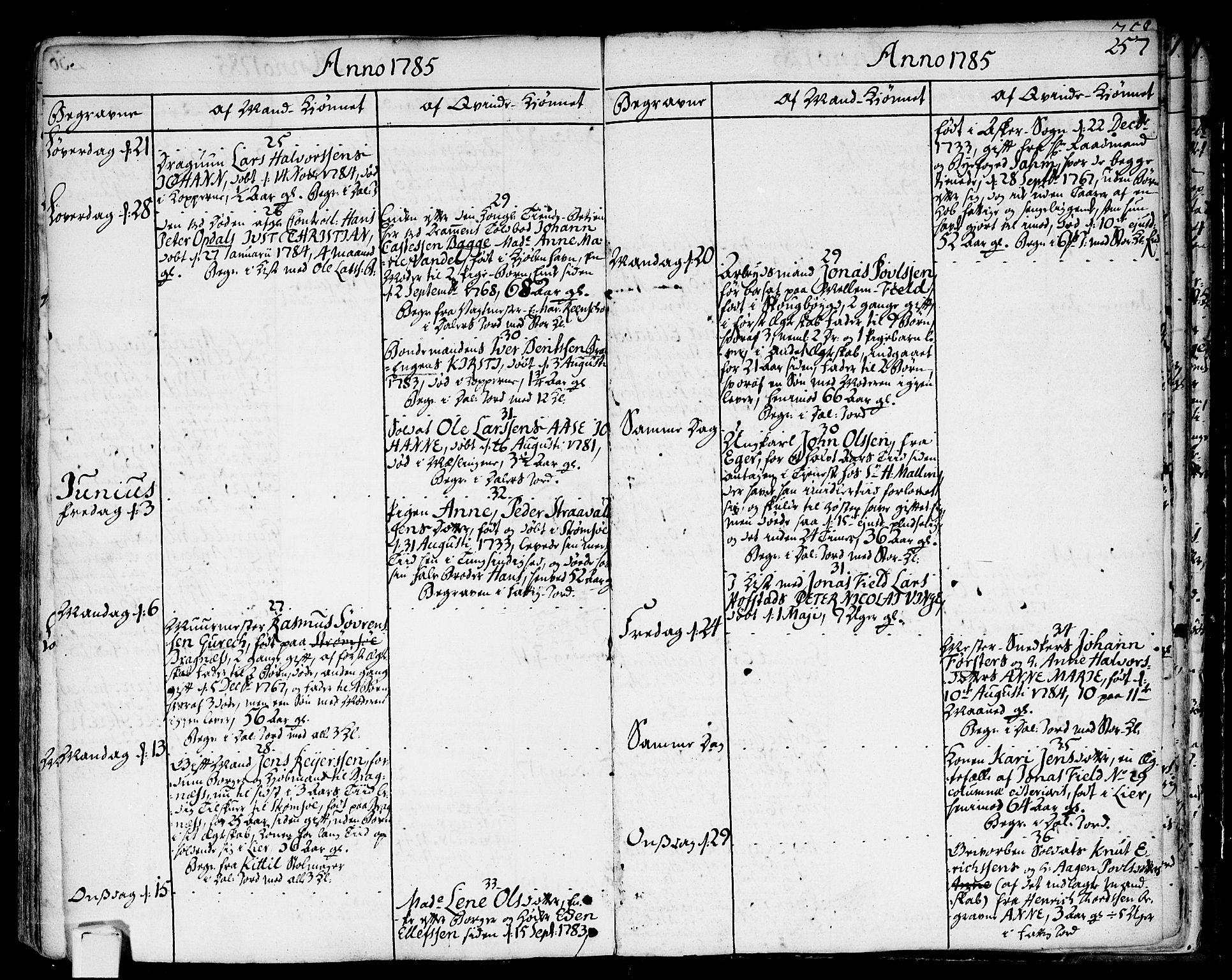 Strømsø kirkebøker, AV/SAKO-A-246/F/Fa/L0009: Parish register (official) no. I 9, 1752-1791, p. 257