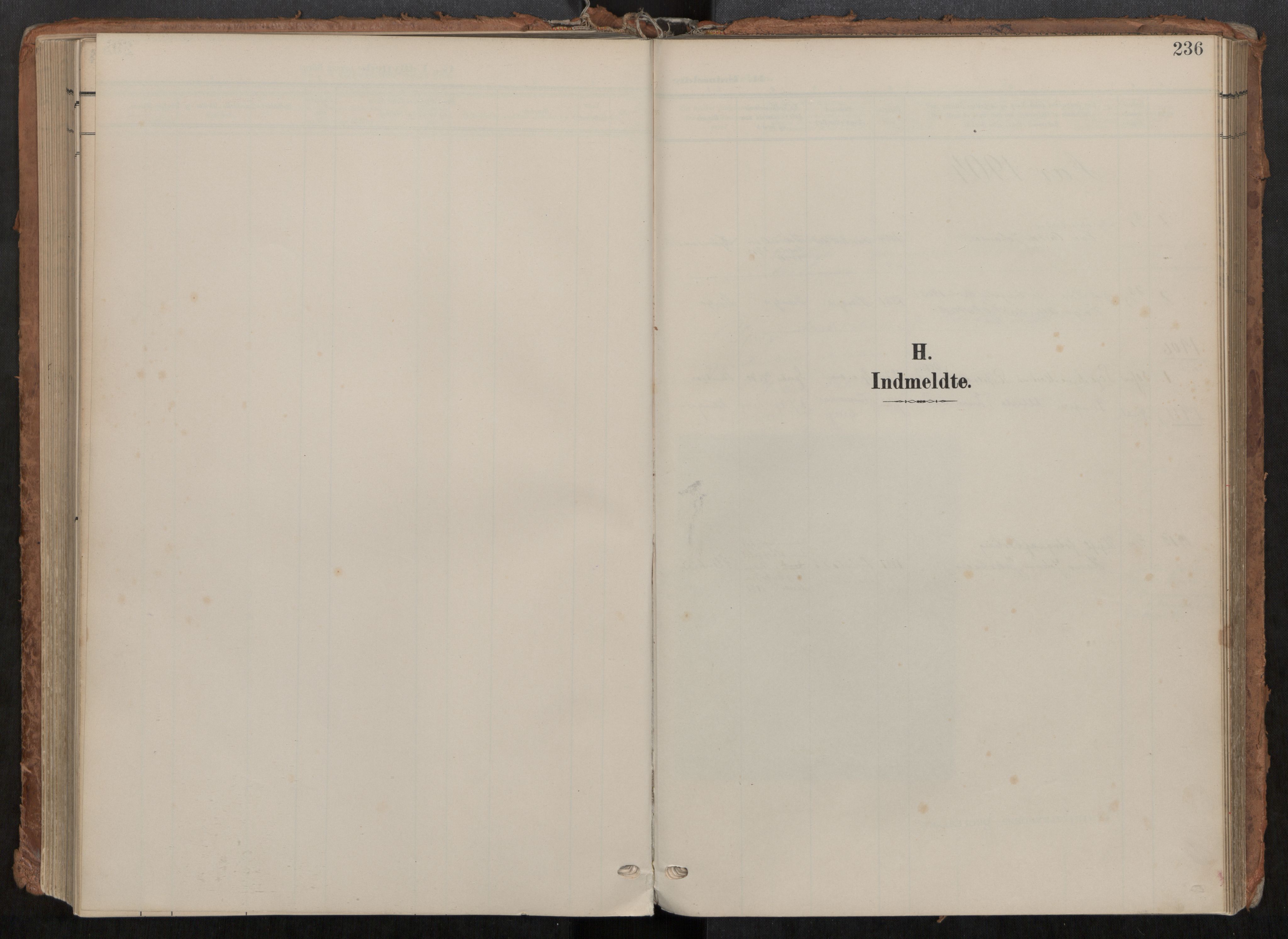 Steinkjer sokneprestkontor, SAT/A-1541/01/H/Ha/Haa/L0001: Parish register (official) no. 1, 1904-1912, p. 236