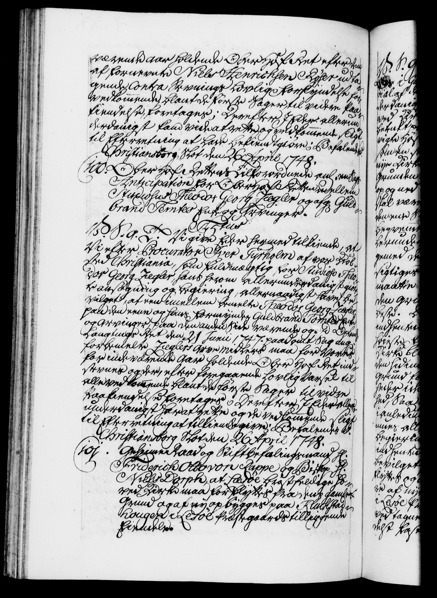 Danske Kanselli 1572-1799, AV/RA-EA-3023/F/Fc/Fca/Fcab/L0031: Norske tegnelser, 1746-1748, p. 433b