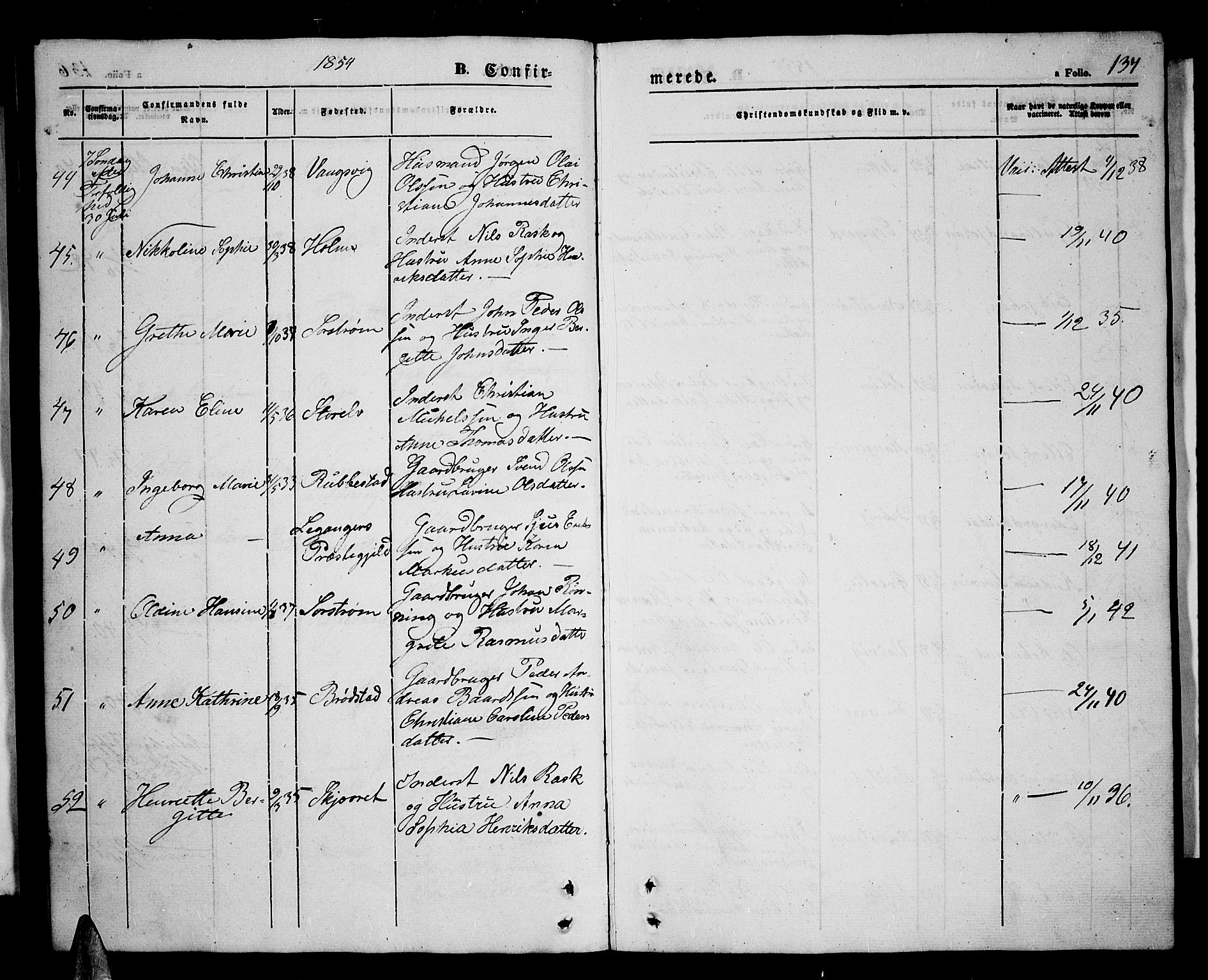 Tranøy sokneprestkontor, AV/SATØ-S-1313/I/Ia/Iab/L0002klokker: Parish register (copy) no. 2, 1847-1860, p. 137