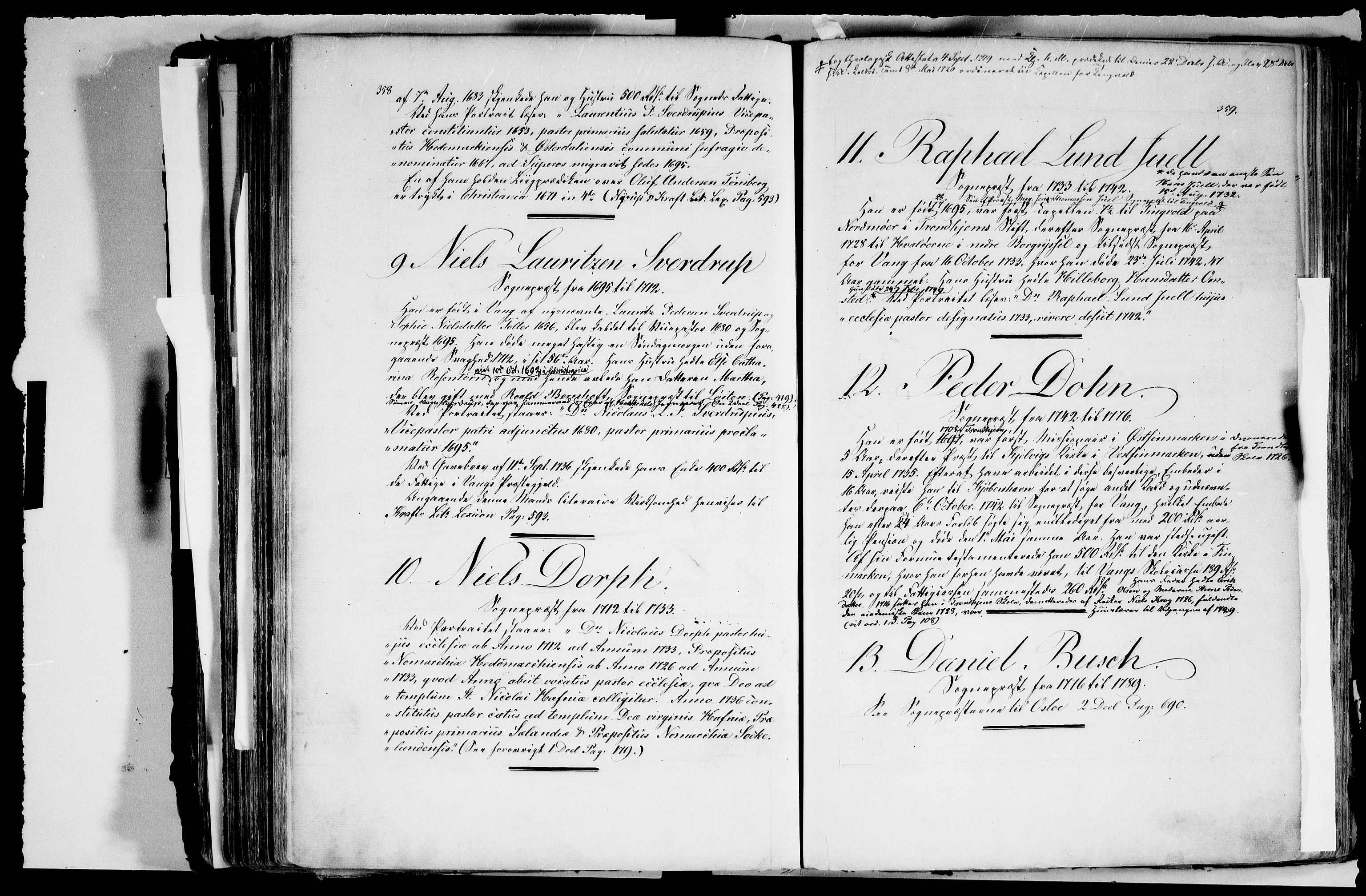 Svendsen, Bastian - etterretninger om geistligheten i Akershus stift, AV/SAO-PAO-0181/D/L0005: Etterretninger del 4