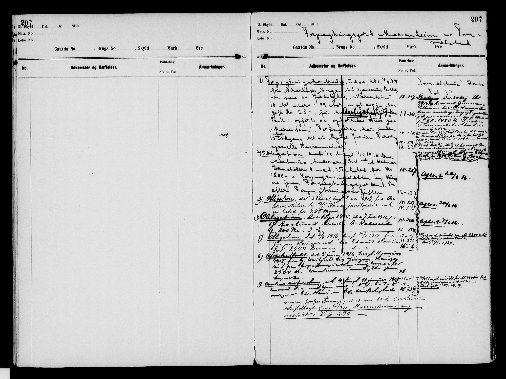 Nord-Hedmark sorenskriveri, SAH/TING-012/H/Ha/Had/Hade/L0003: Mortgage register no. 4.3, 1899-1940, p. 207
