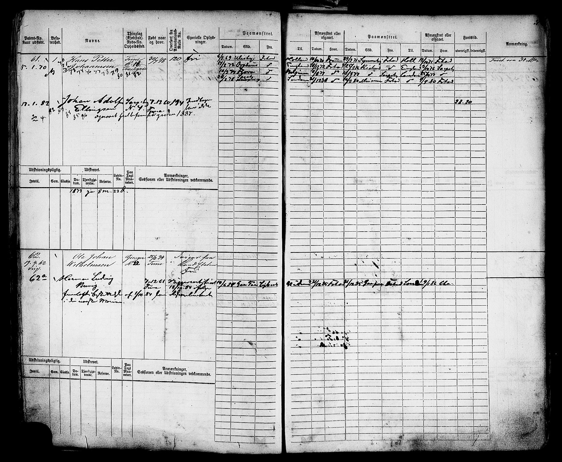 Sarpsborg mønstringskontor, AV/SAO-A-10569c/F/Fc/Fcb/L0004: Hovedrulle, 1868-1881, p. 34