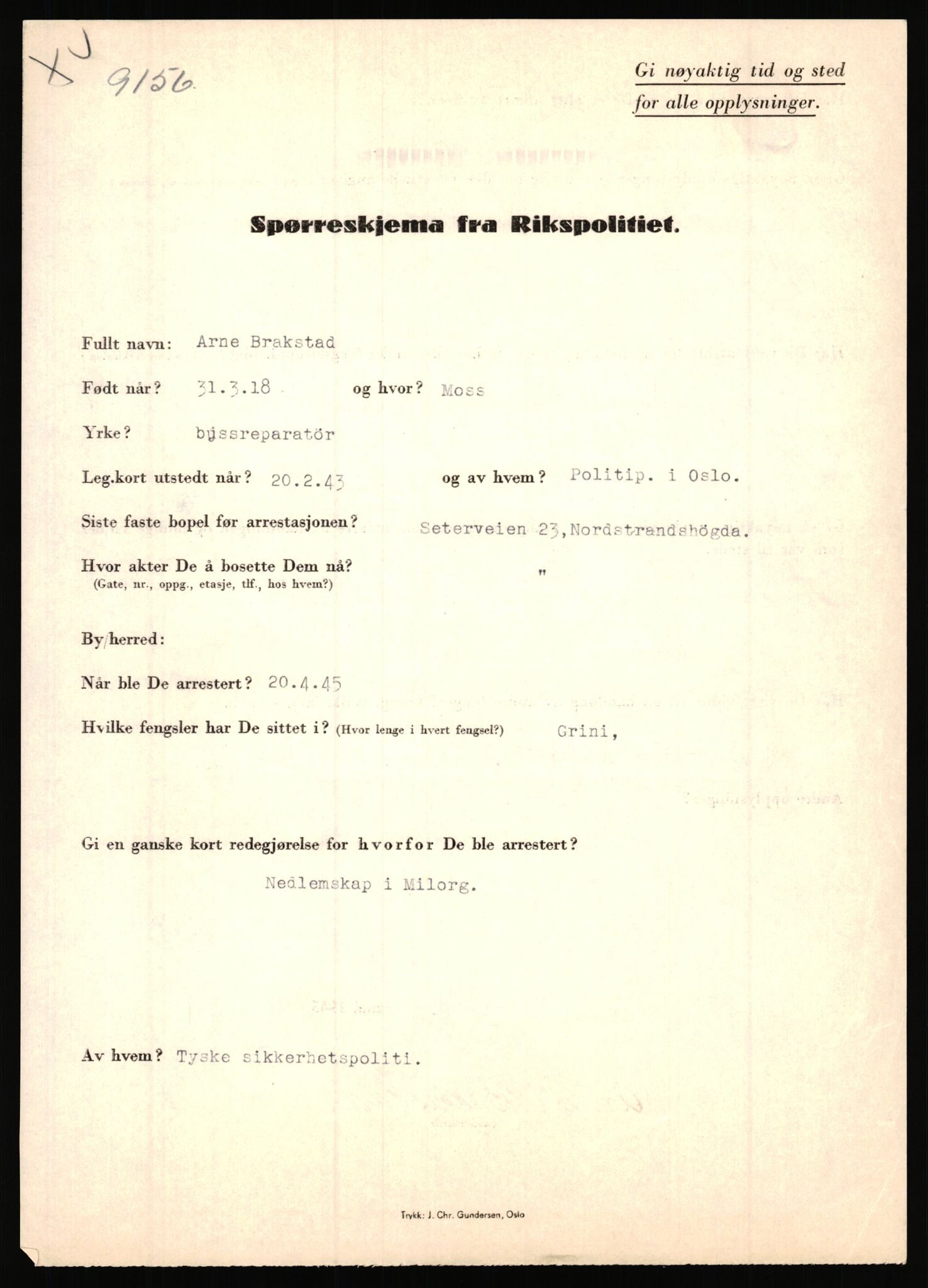 Rikspolitisjefen, AV/RA-S-1560/L/L0002: Berg, Alf - Bråthen, Thorleif, 1940-1945, p. 834