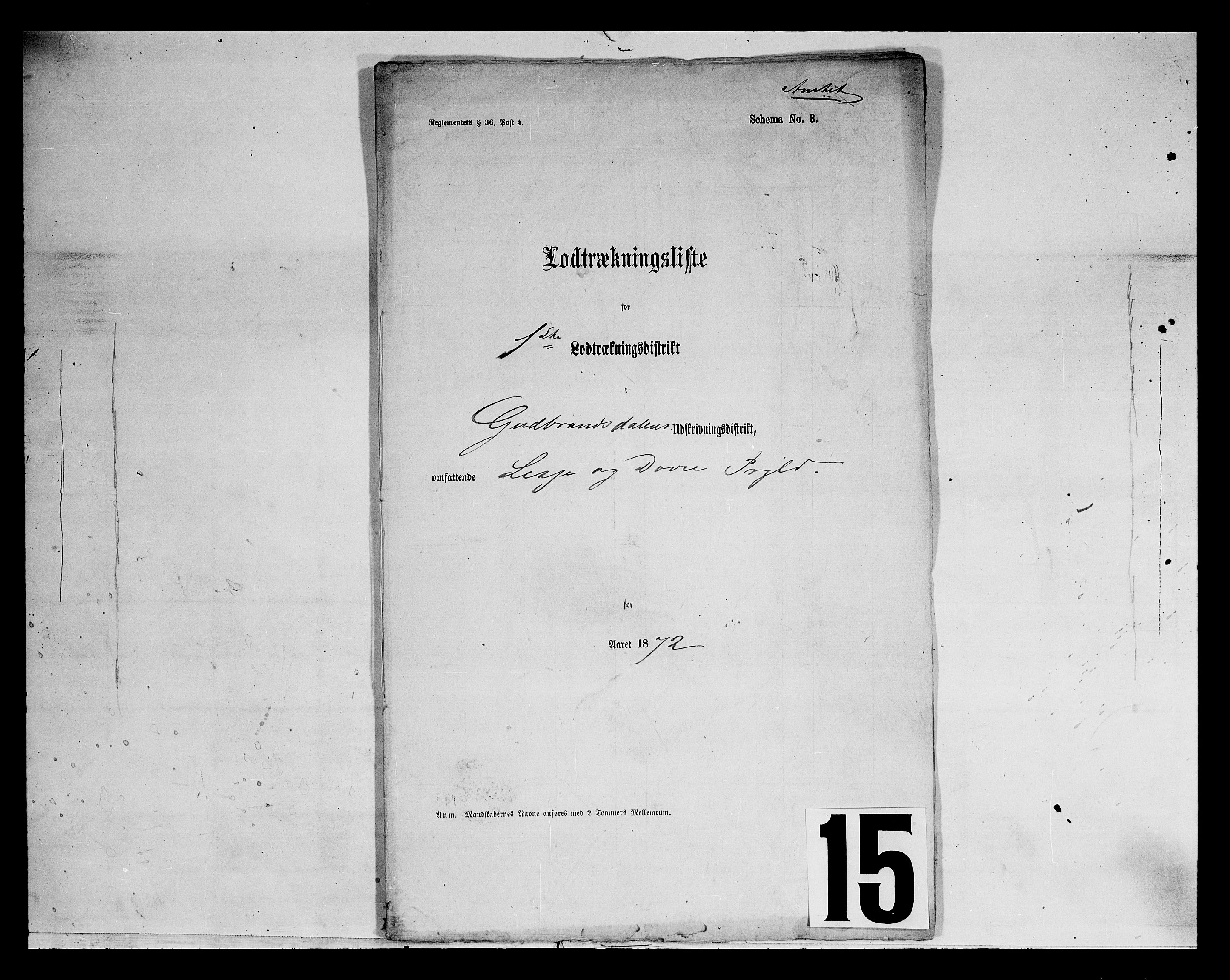 Fylkesmannen i Oppland, SAH/FYO-002/1/K/Kg/L1176: Lesja og Dovre og hele amtet, 1860-1880, p. 174