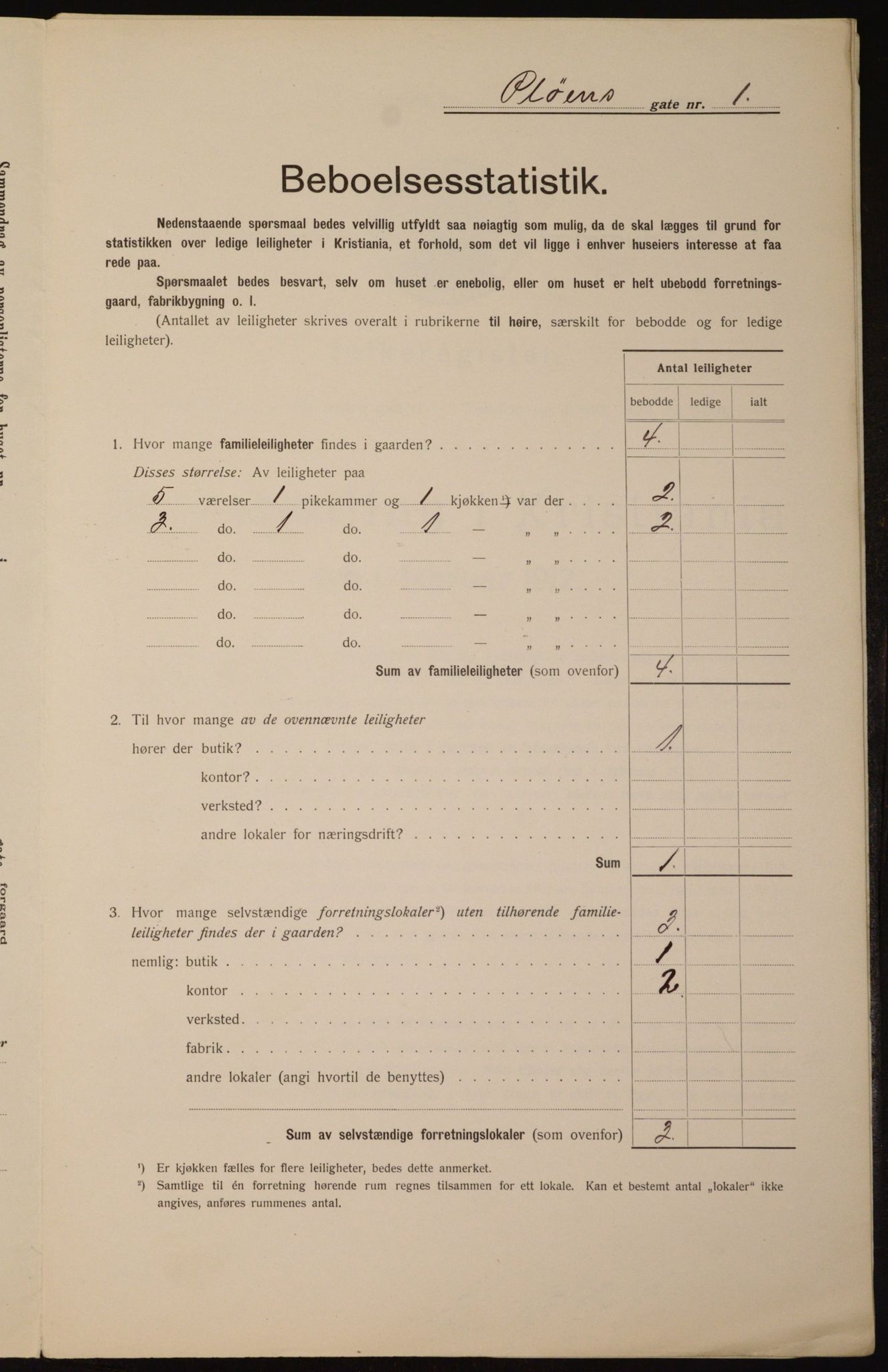 OBA, Municipal Census 1912 for Kristiania, 1912, p. 81382