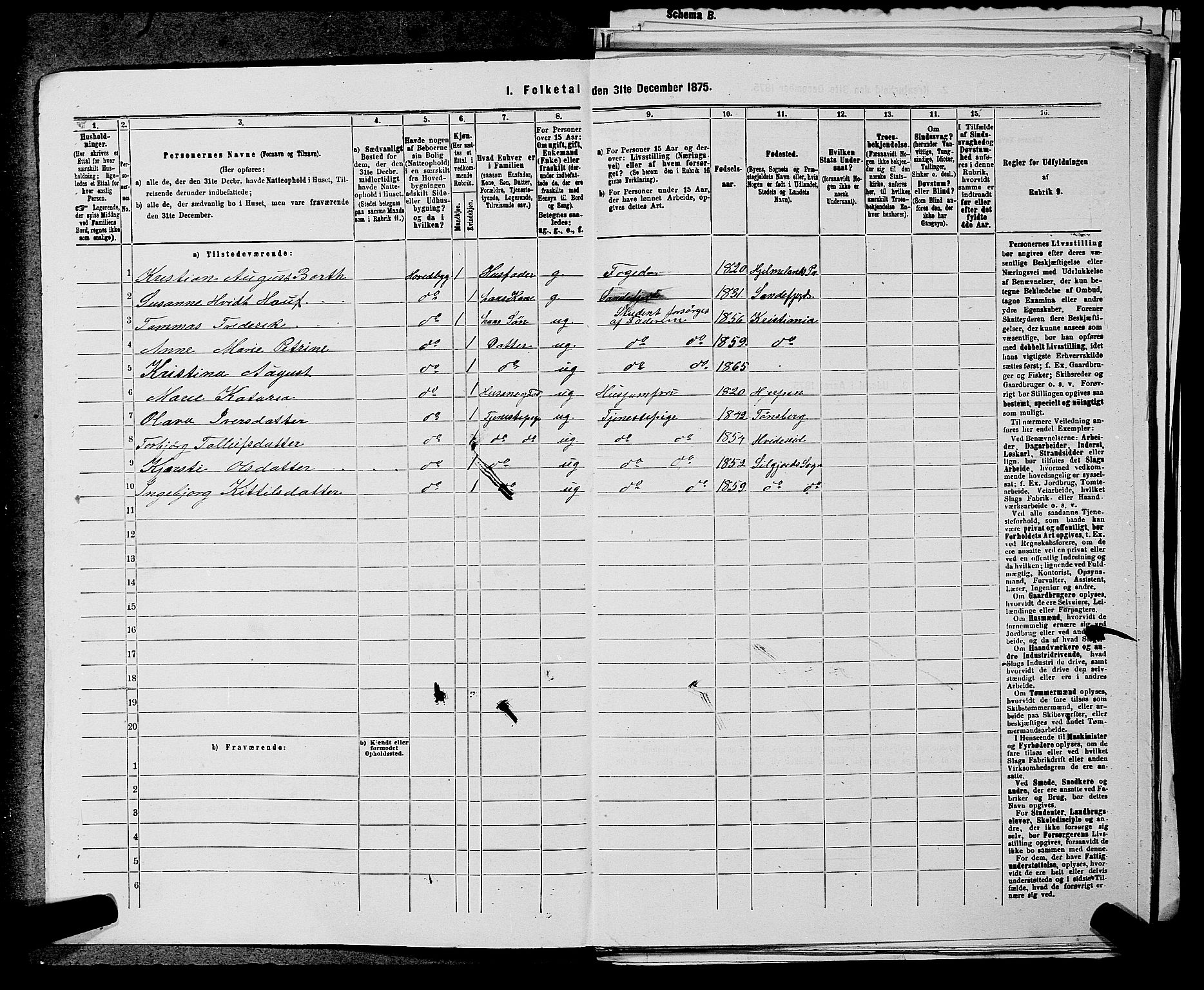 SAKO, 1875 census for 0828P Seljord, 1875, p. 711