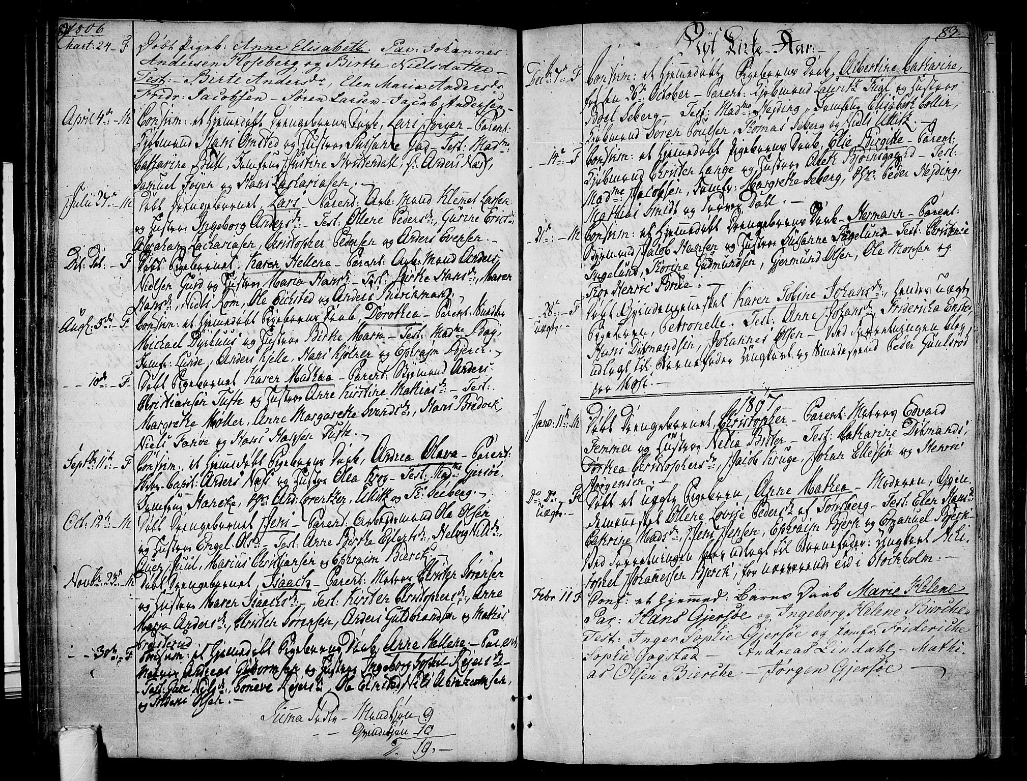 Tønsberg kirkebøker, AV/SAKO-A-330/F/Fb/L0002: Parish register (official) no. II 2, 1797-1809, p. 82-83