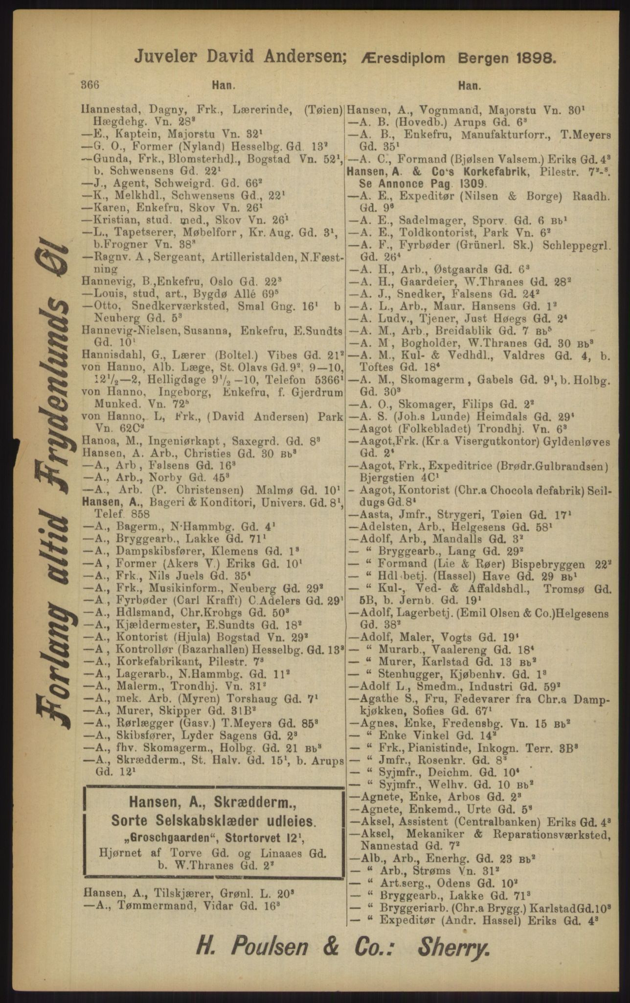 Kristiania/Oslo adressebok, PUBL/-, 1902, p. 366