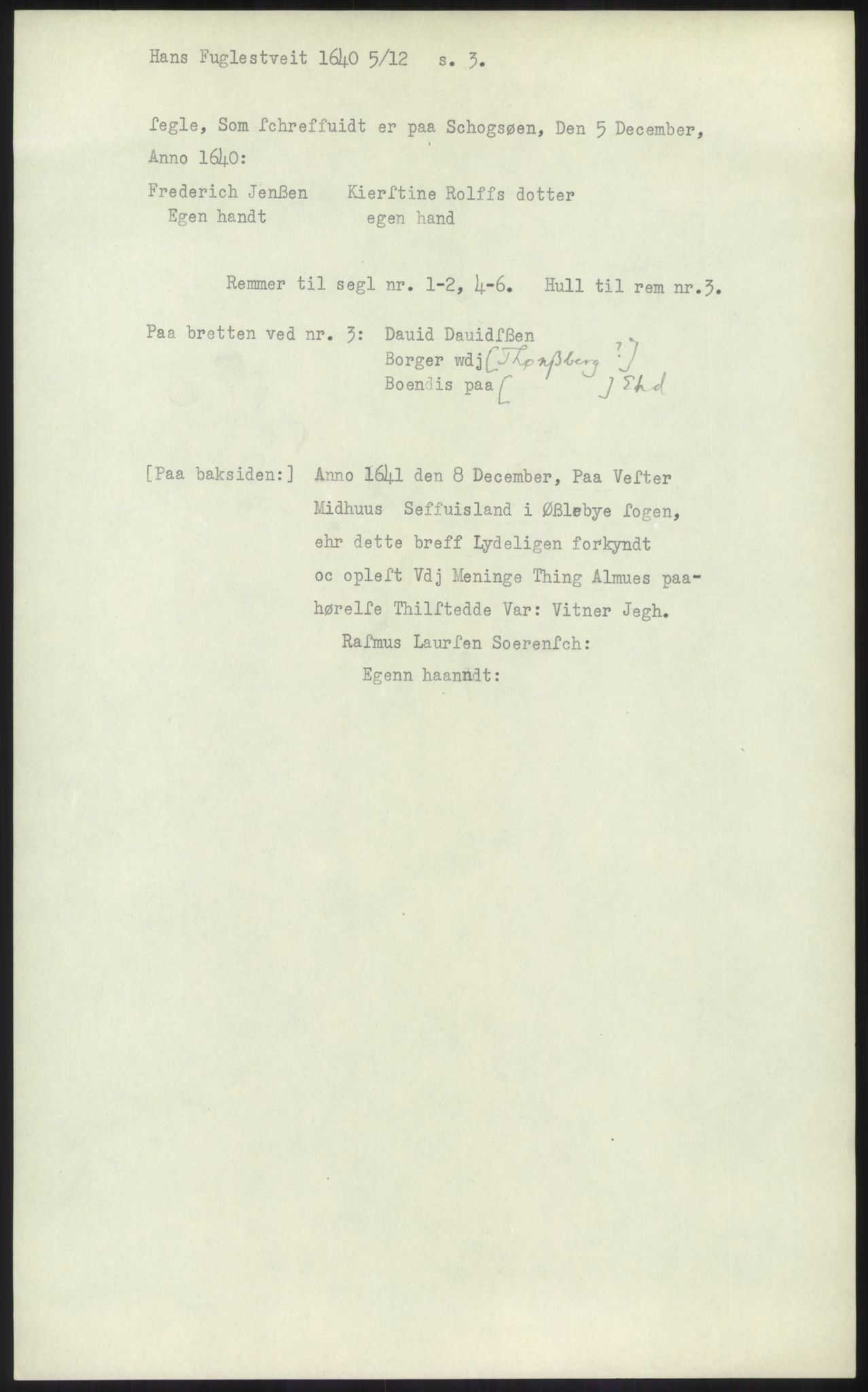 Samlinger til kildeutgivelse, Diplomavskriftsamlingen, AV/RA-EA-4053/H/Ha, p. 1238