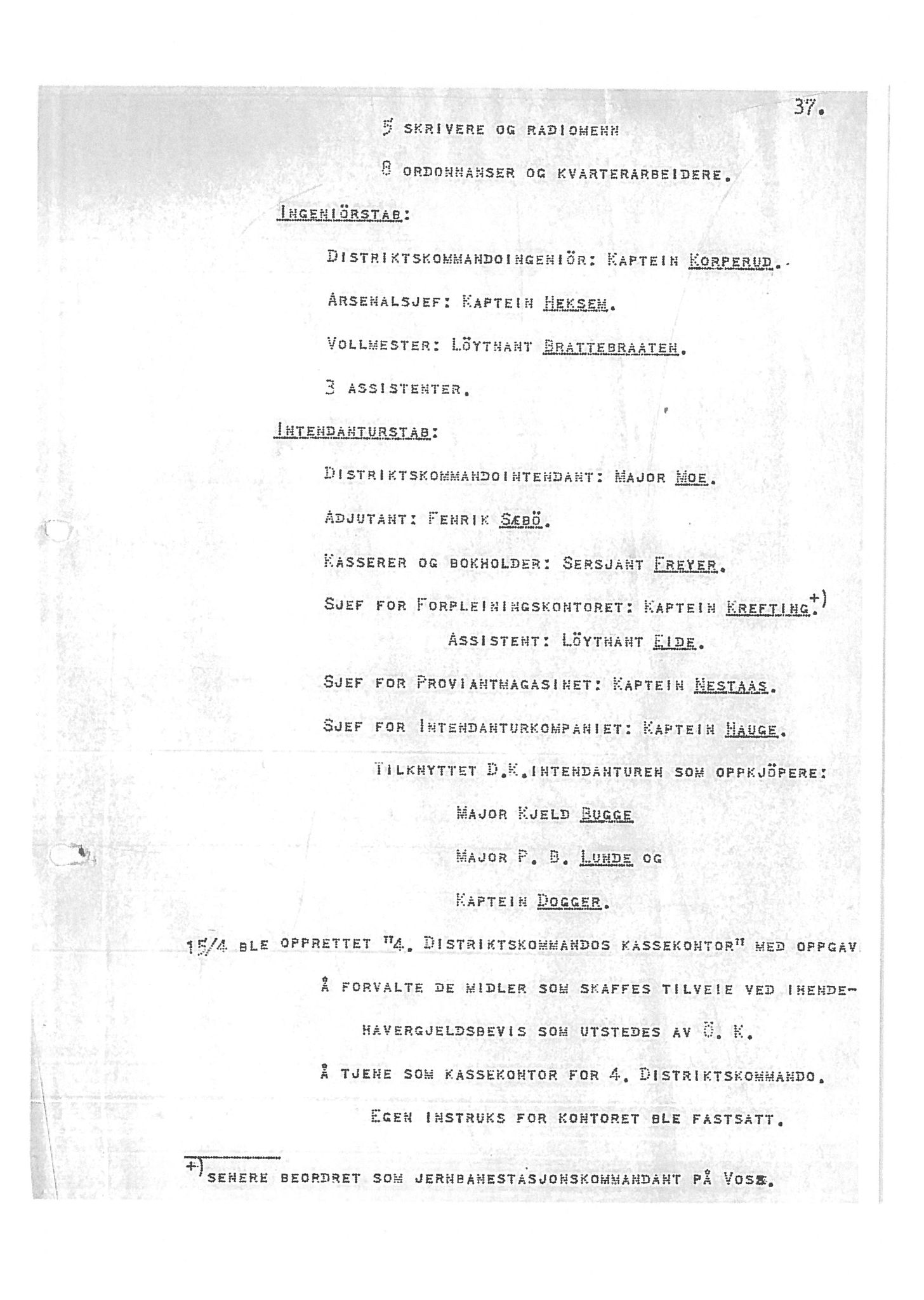 Oberst Sverre Blom - manuskript til krigshistorie, SAB/-/F/L0001: Manuskript "Krigens historie - operasjonene til lands på Vestlandet 1940" av oberst Sverre Blom, 1940, p. 37