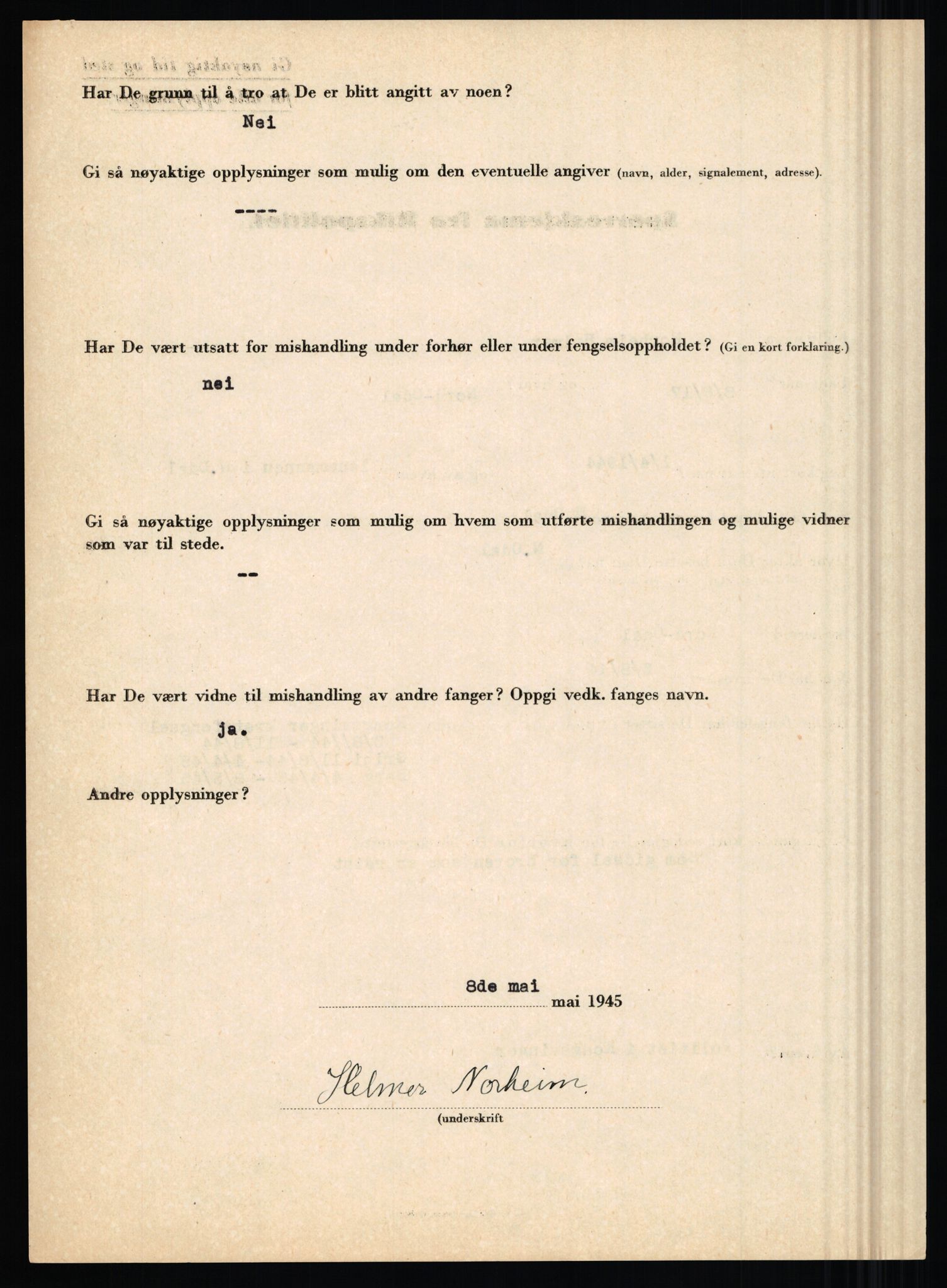 Rikspolitisjefen, AV/RA-S-1560/L/L0012: Mogensen, Øivind - Noraas, Lars, 1940-1945, p. 1097