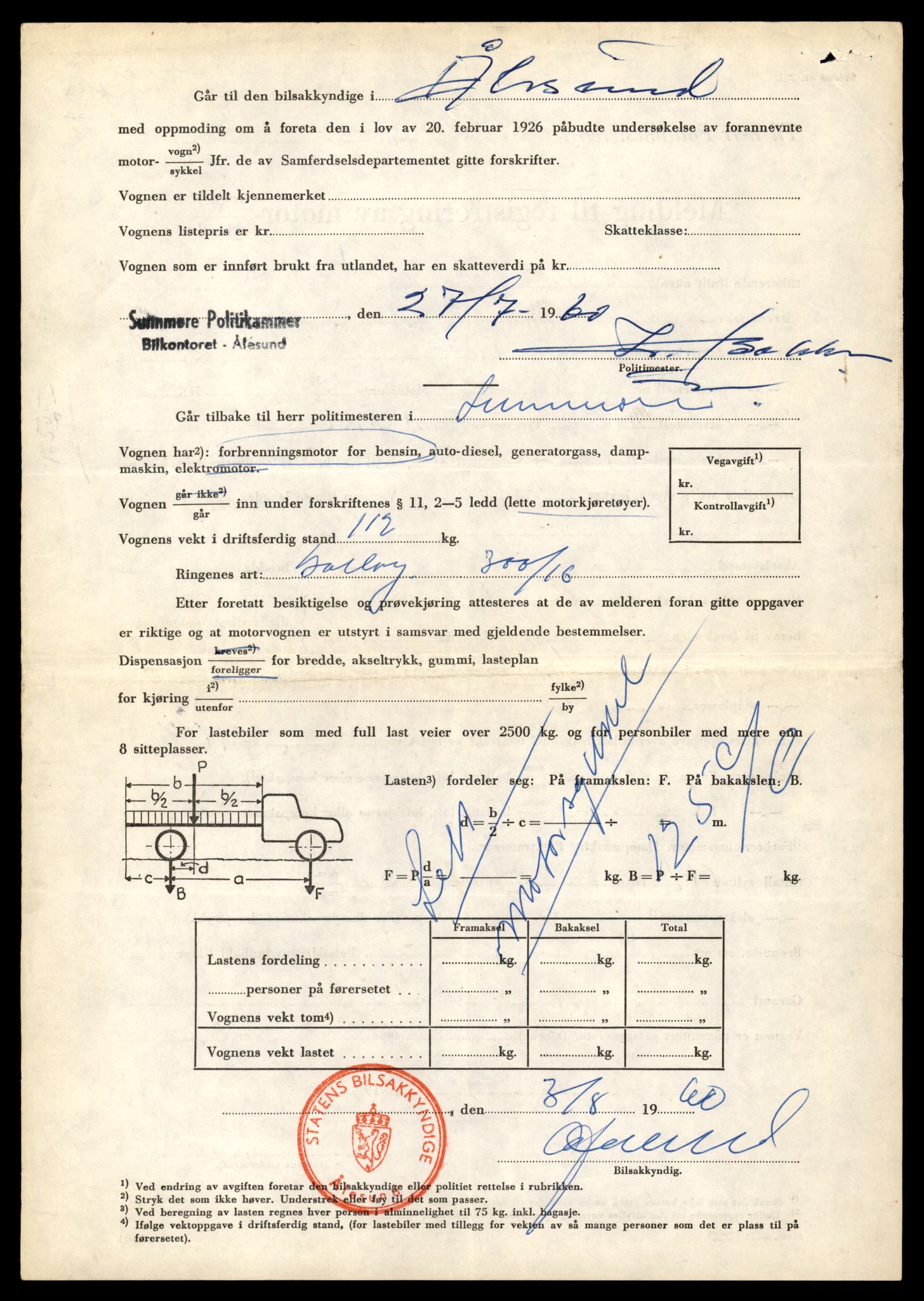 Møre og Romsdal vegkontor - Ålesund trafikkstasjon, AV/SAT-A-4099/F/Fe/L0040: Registreringskort for kjøretøy T 13531 - T 13709, 1927-1998, p. 1892