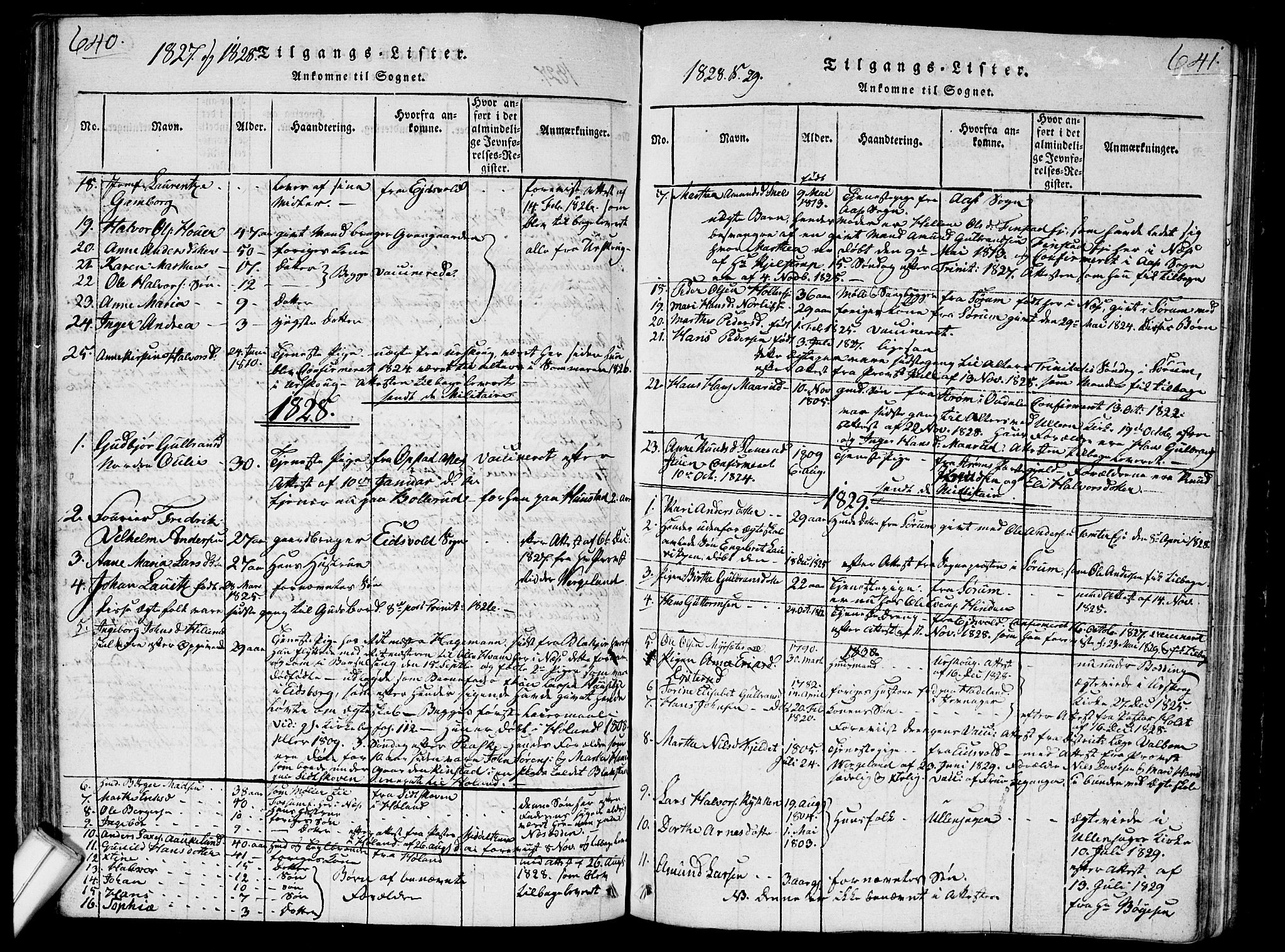 Nes prestekontor Kirkebøker, SAO/A-10410/G/Ga/L0001: Parish register (copy) no. I 1, 1815-1835, p. 640-641