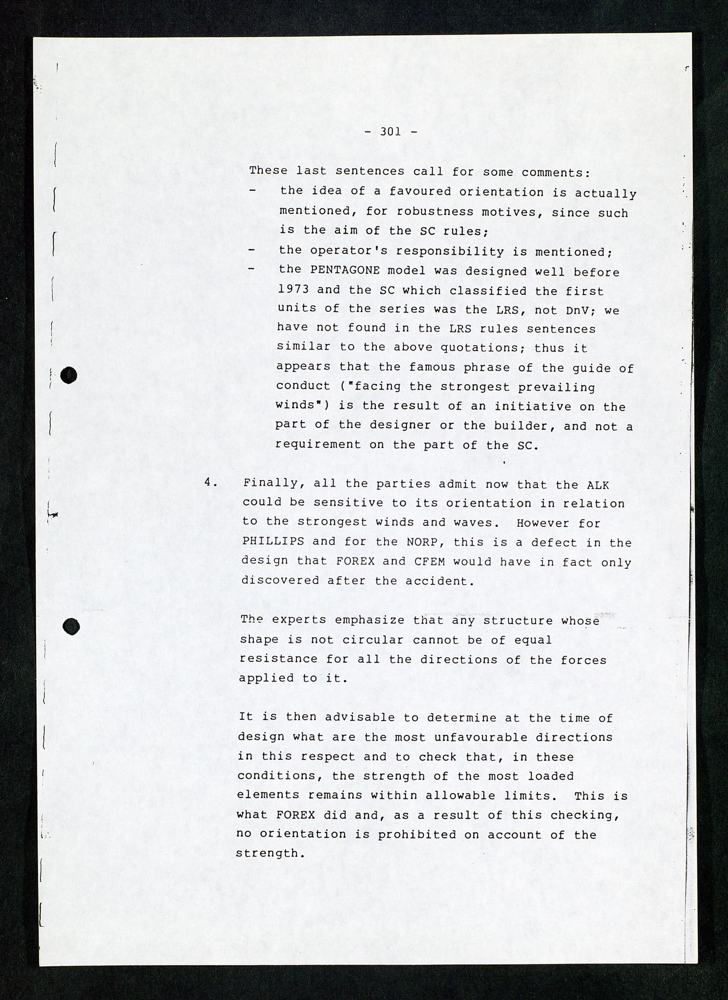 Pa 1503 - Stavanger Drilling AS, AV/SAST-A-101906/Da/L0007: Alexander L. Kielland - Rettssak i Paris, 1982-1988, p. 301