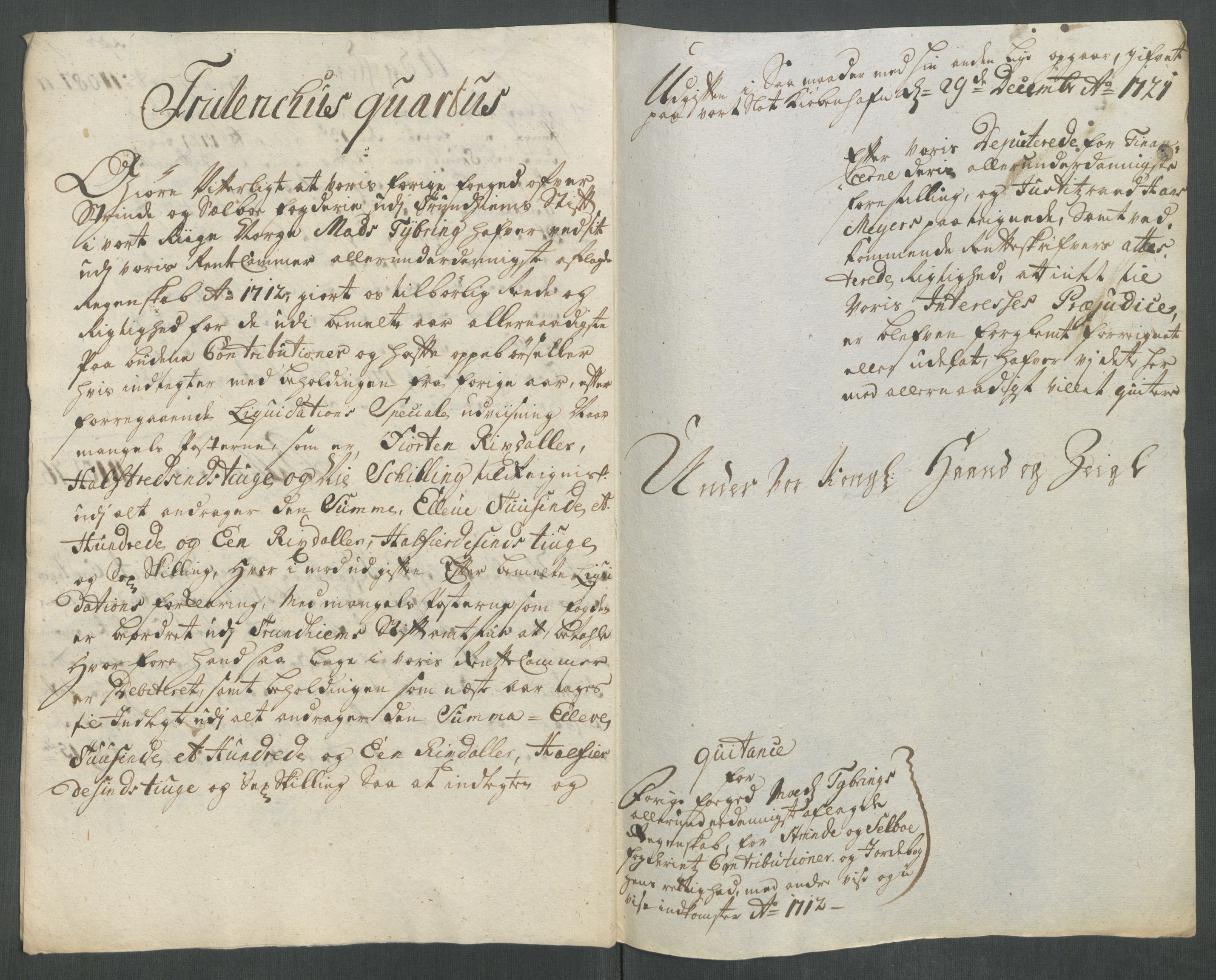 Rentekammeret inntil 1814, Reviderte regnskaper, Fogderegnskap, RA/EA-4092/R61/L4113: Fogderegnskap Strinda og Selbu, 1712-1713, p. 15