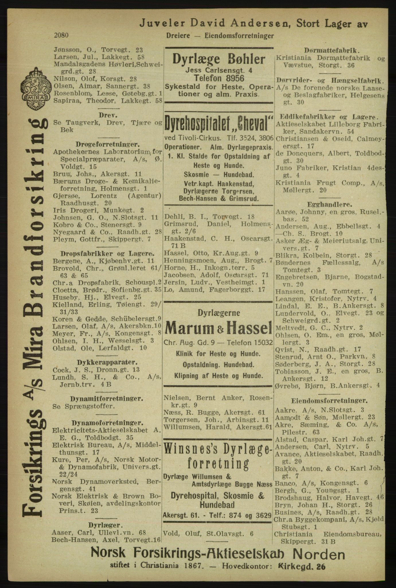 Kristiania/Oslo adressebok, PUBL/-, 1918, p. 2233