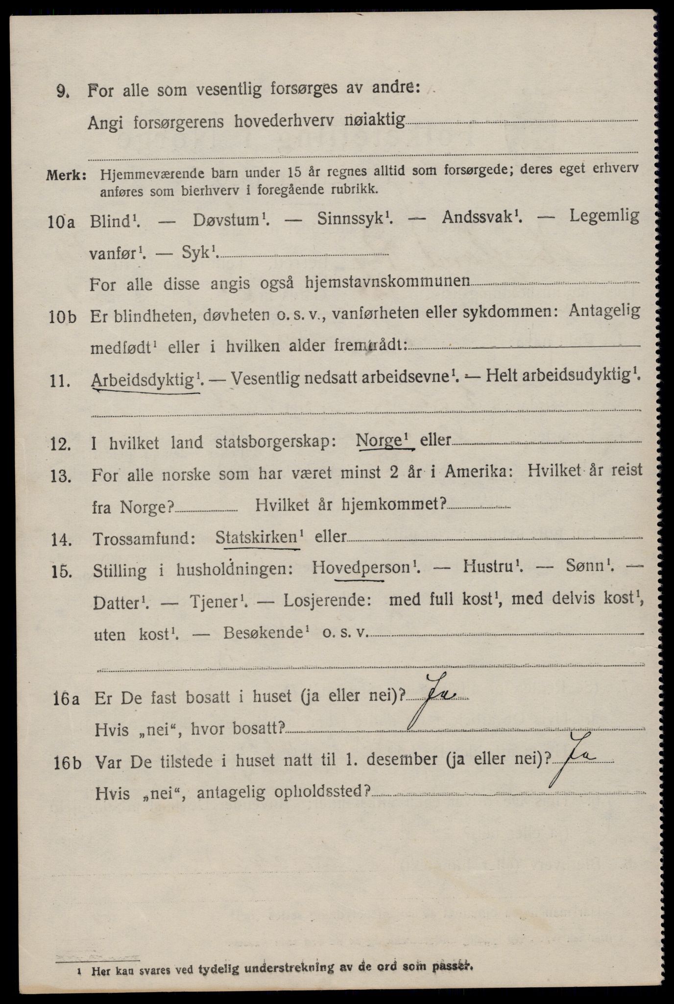 SAST, 1920 census for Høyland, 1920, p. 10827