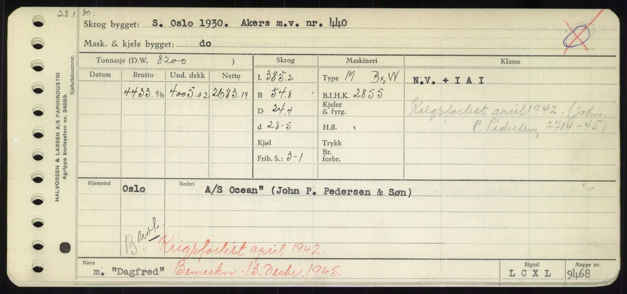 Sjøfartsdirektoratet med forløpere, Skipsmålingen, RA/S-1627/H/Hd/L0008: Fartøy, C-D, p. 325