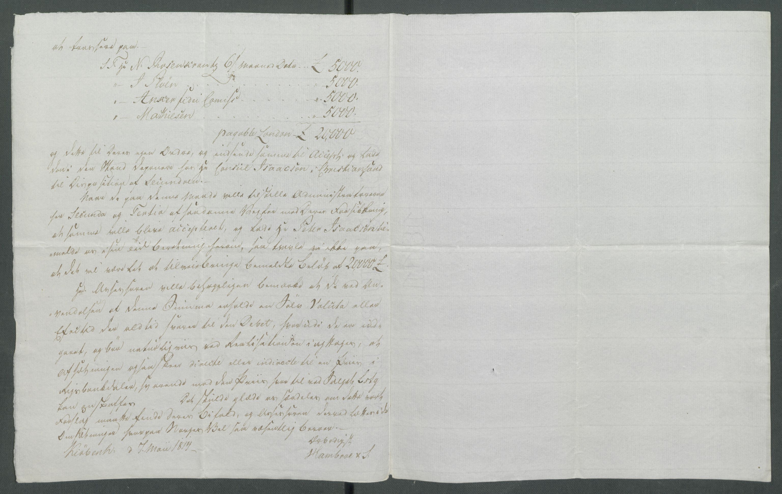 Forskjellige samlinger, Historisk-kronologisk samling, AV/RA-EA-4029/G/Ga/L0009A: Historisk-kronologisk samling. Dokumenter fra januar og ut september 1814. , 1814, p. 55