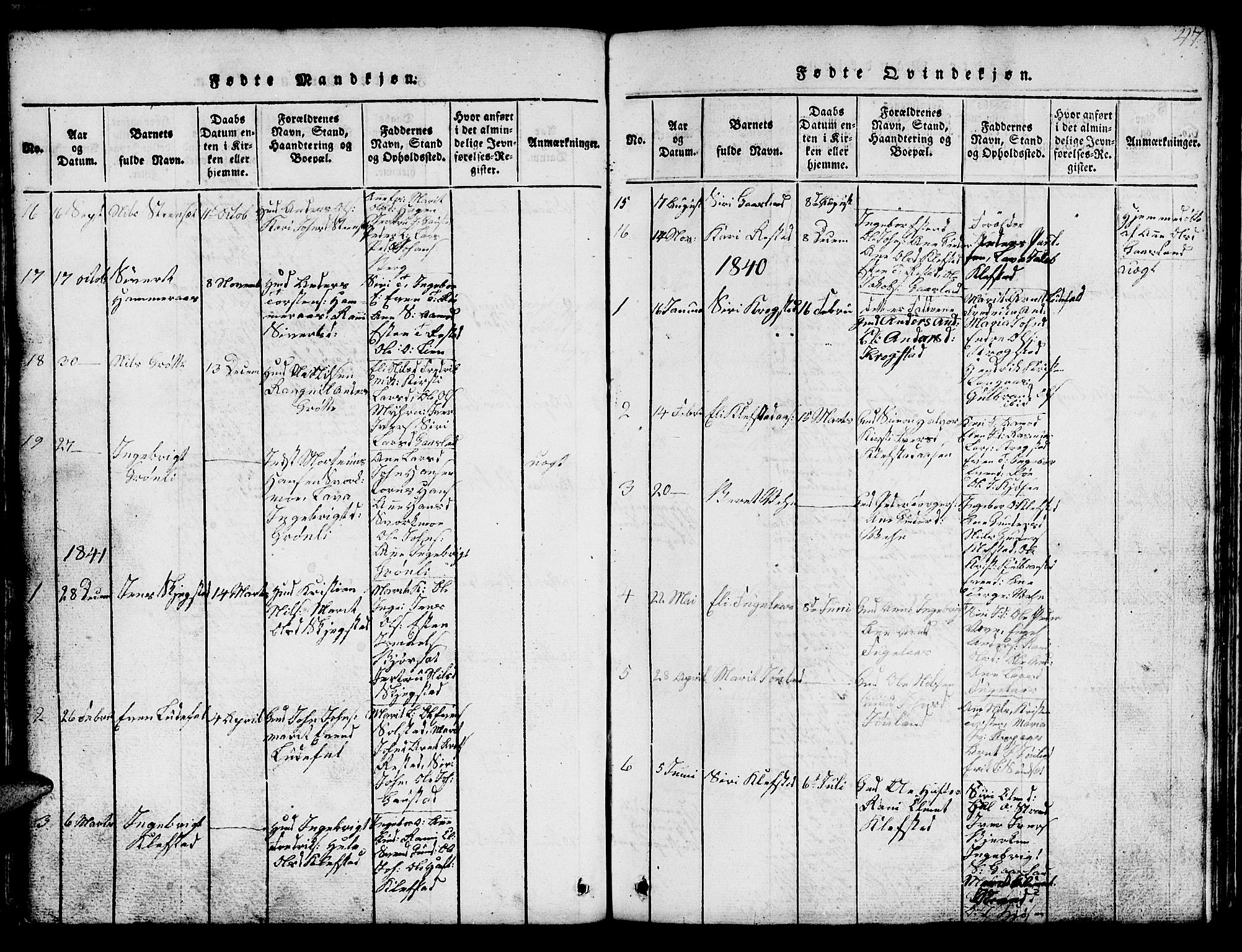 Ministerialprotokoller, klokkerbøker og fødselsregistre - Sør-Trøndelag, SAT/A-1456/694/L1130: Parish register (copy) no. 694C02, 1816-1857, p. 47