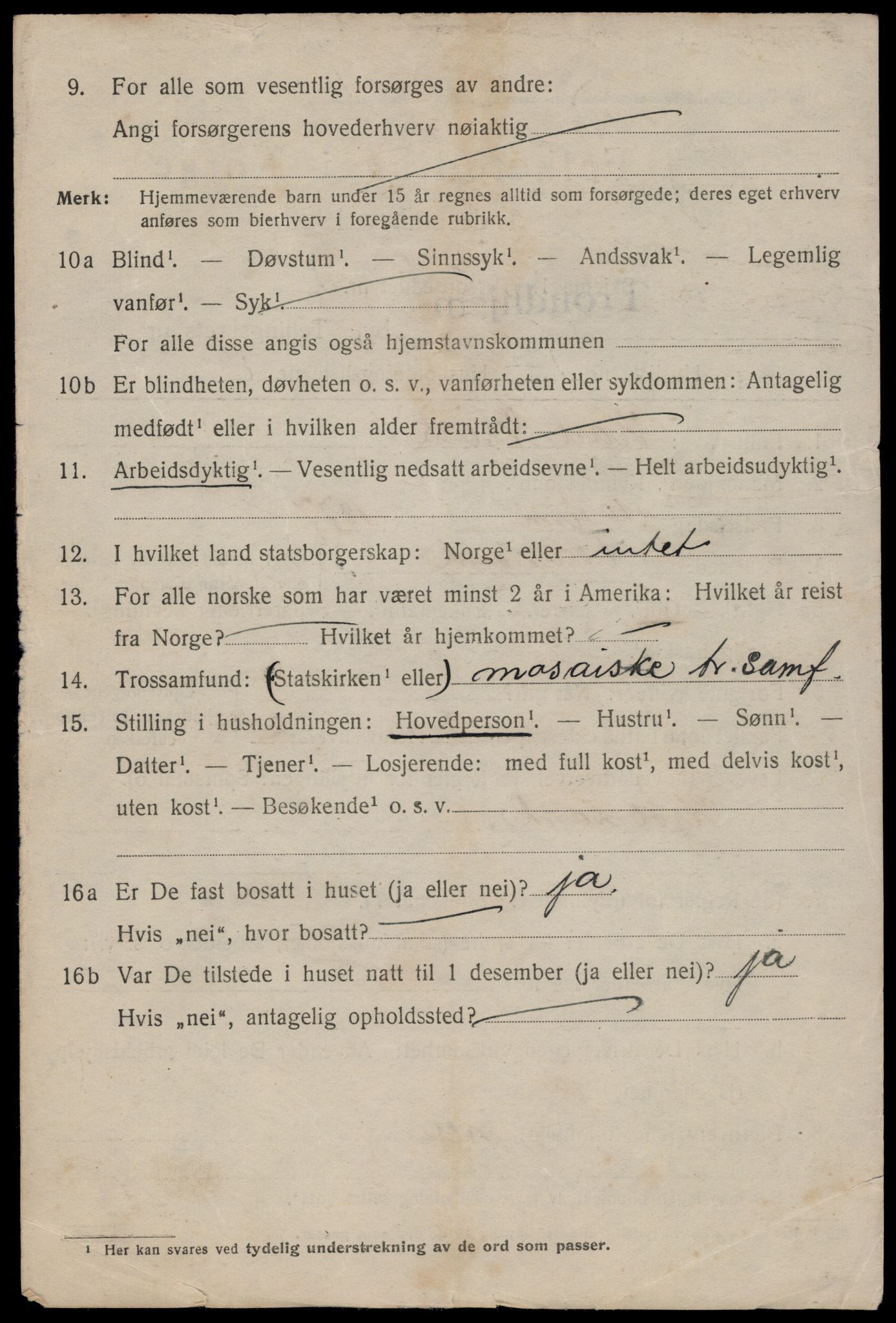 SAT, 1920 census for Trondheim, 1920, p. 131943