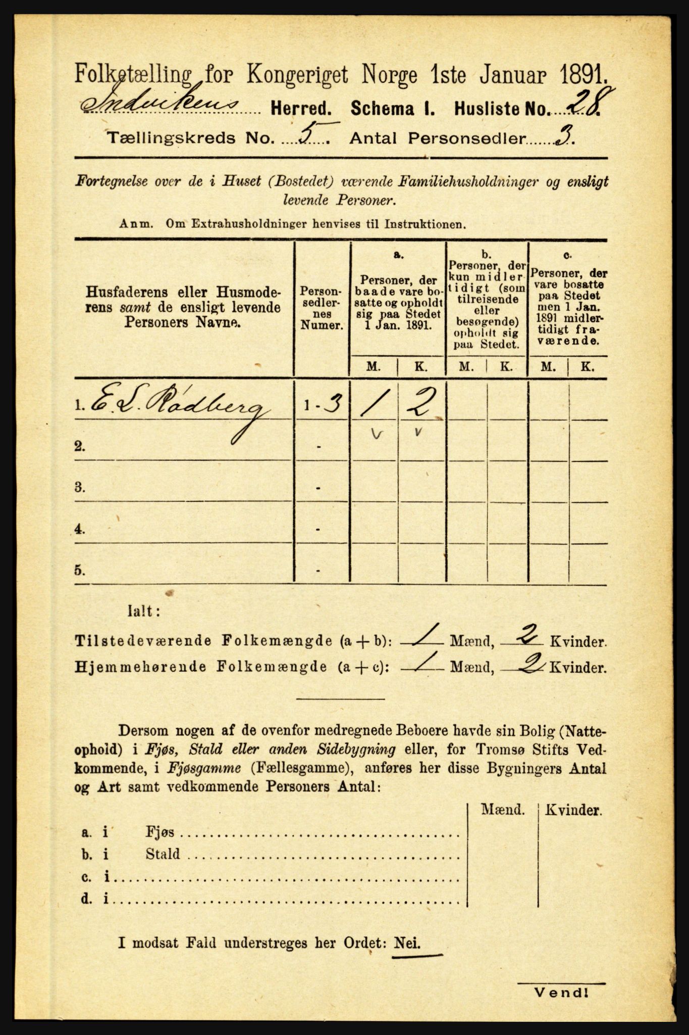 RA, 1891 census for 1447 Innvik, 1891, p. 1920