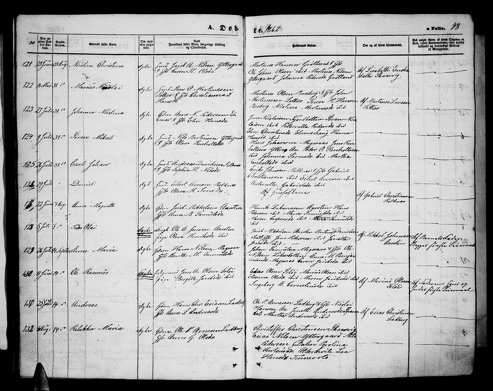 Ibestad sokneprestembete, SATØ/S-0077/H/Ha/Hab/L0005klokker: Parish register (copy) no. 5, 1860-1871, p. 48