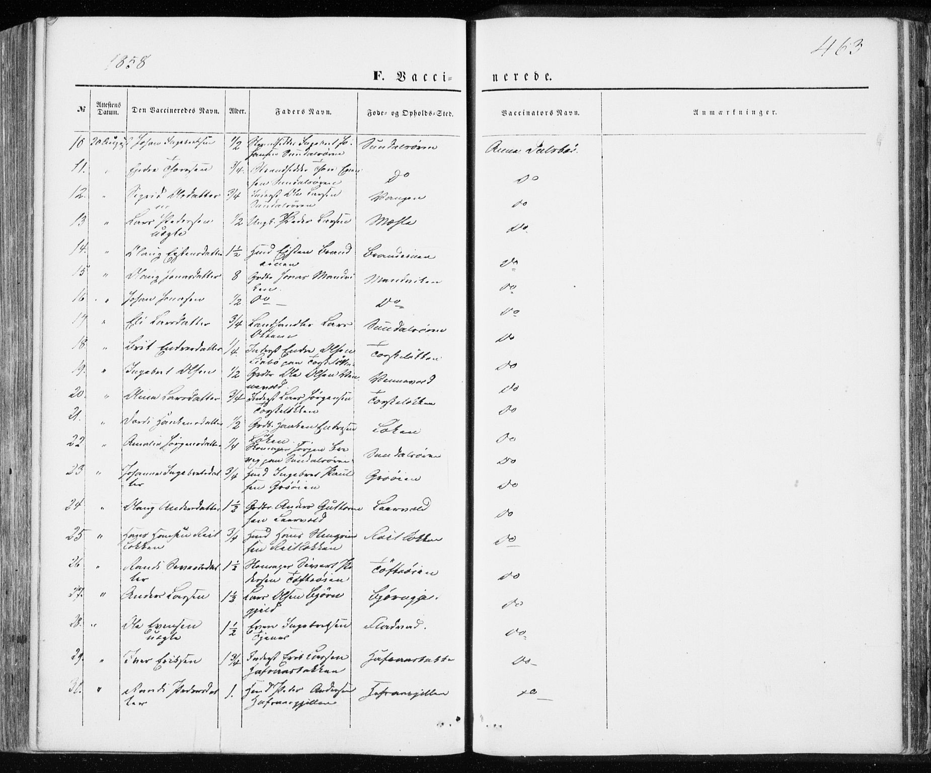 Ministerialprotokoller, klokkerbøker og fødselsregistre - Møre og Romsdal, SAT/A-1454/590/L1013: Parish register (official) no. 590A05, 1847-1877, p. 463