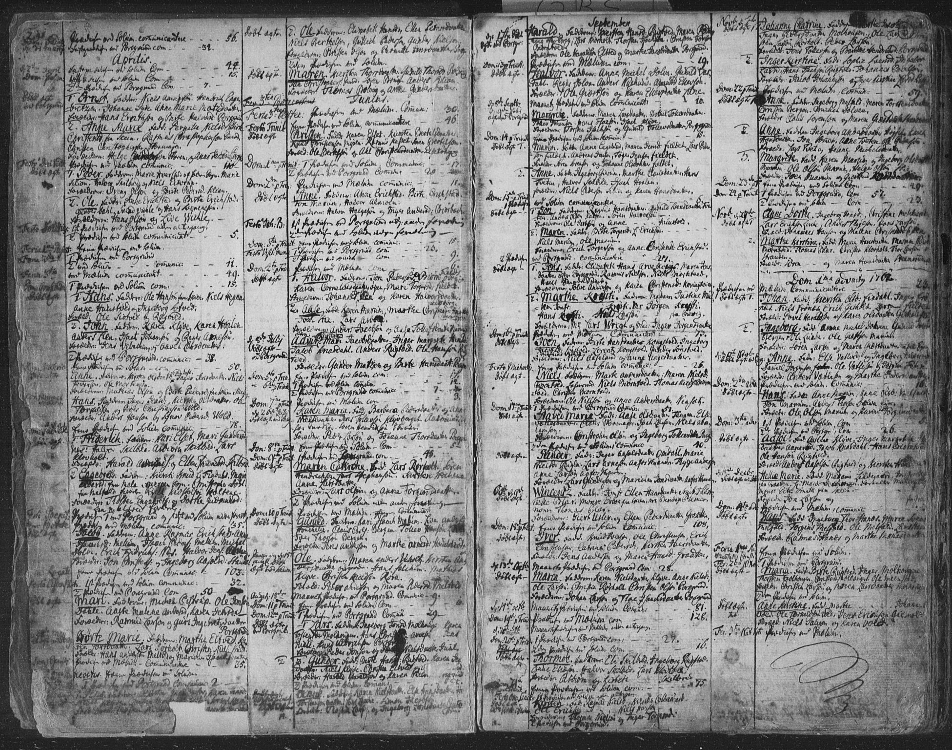 Solum kirkebøker, AV/SAKO-A-306/F/Fa/L0003: Parish register (official) no. I 3, 1761-1814, p. 2-3