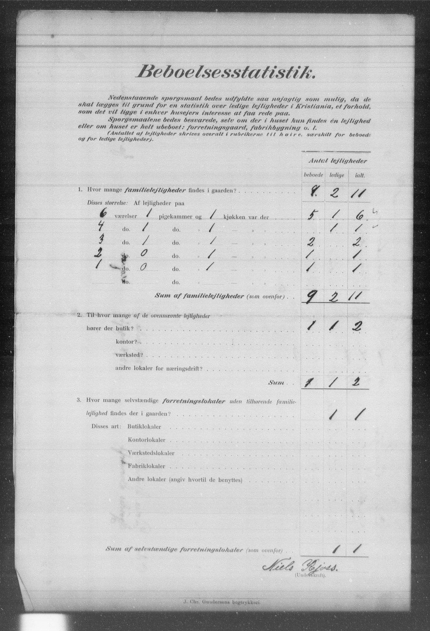 OBA, Municipal Census 1903 for Kristiania, 1903, p. 2778