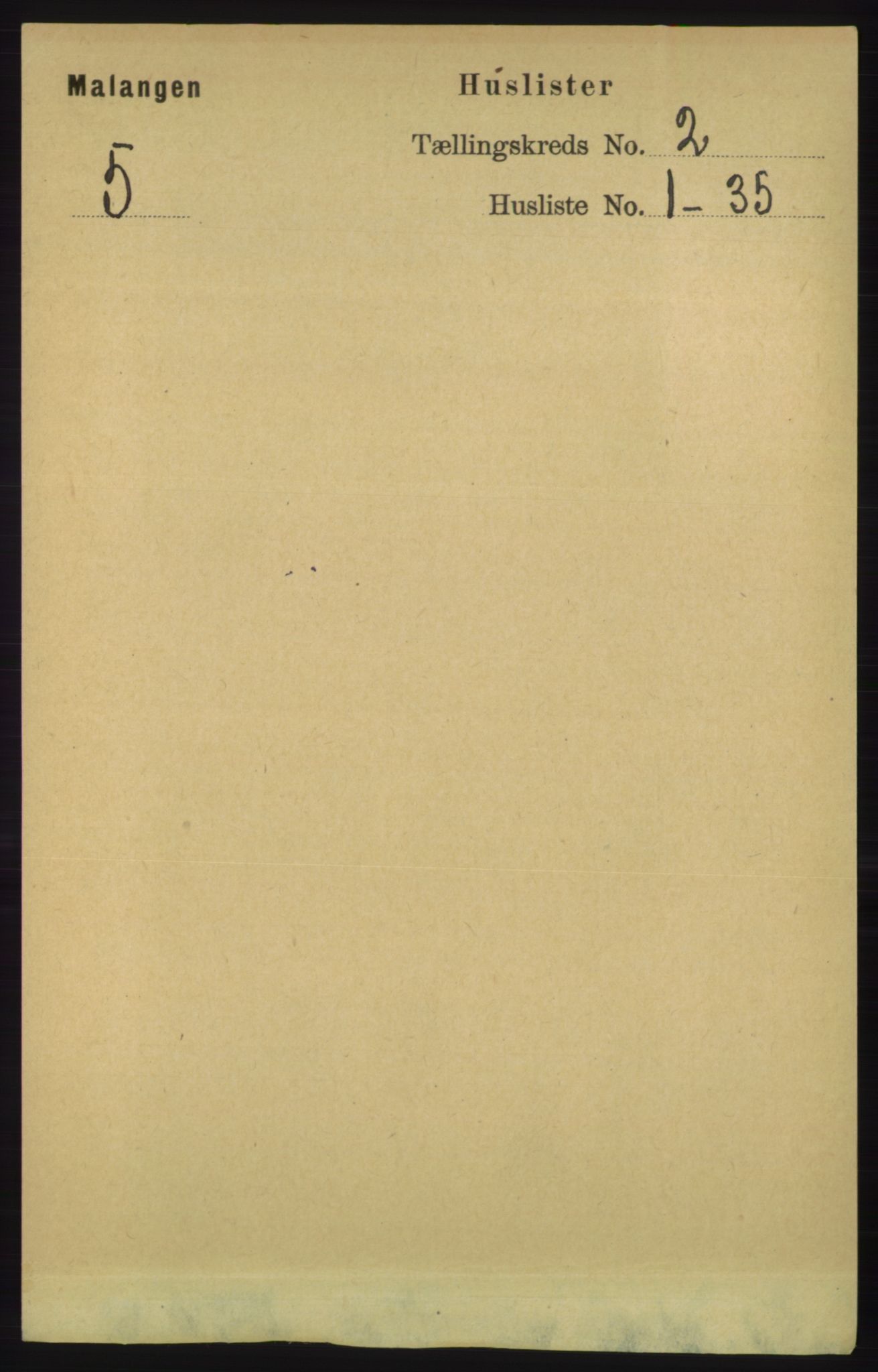 RA, 1891 census for 1932 Malangen, 1891, p. 406