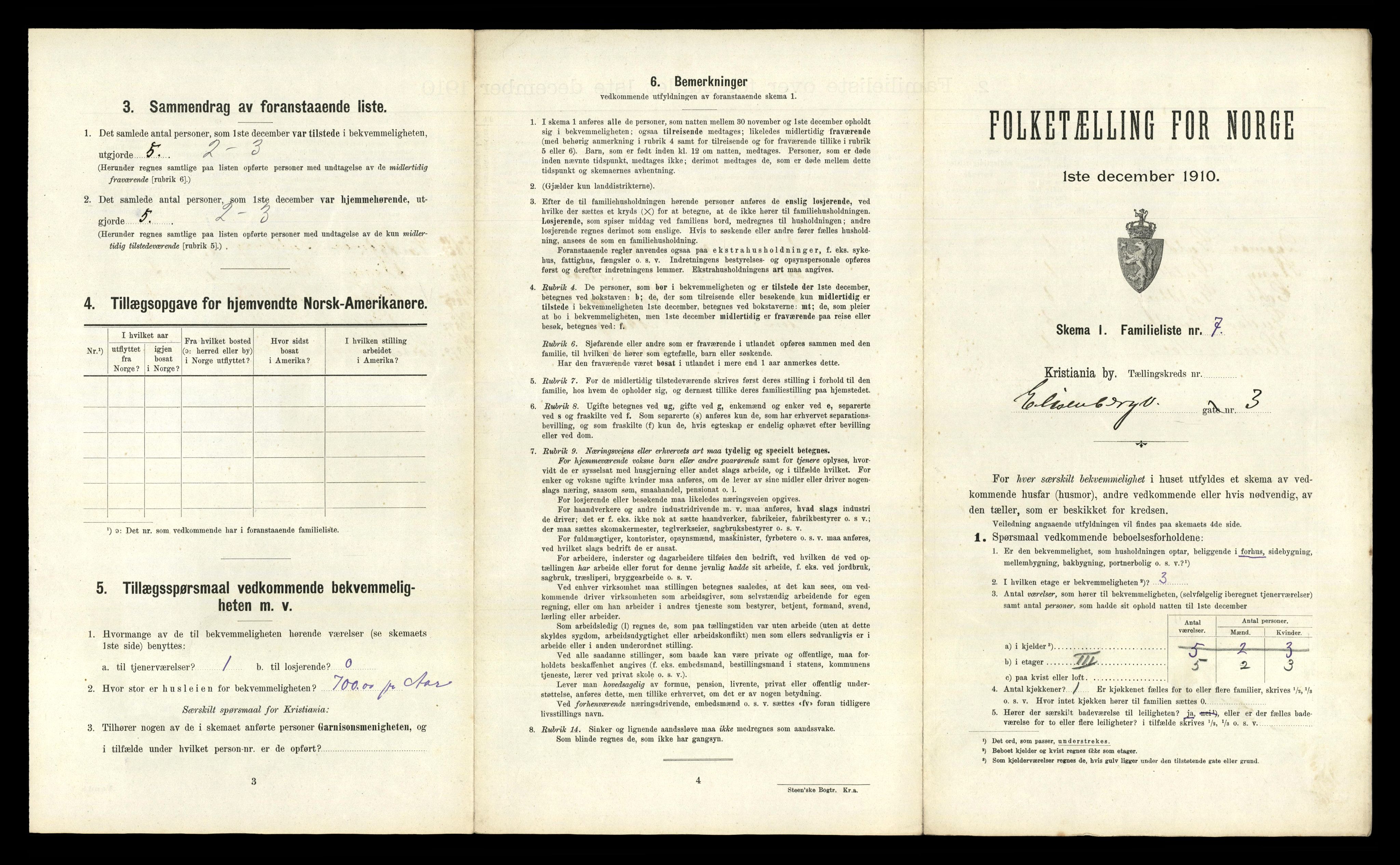 RA, 1910 census for Kristiania, 1910, p. 19569