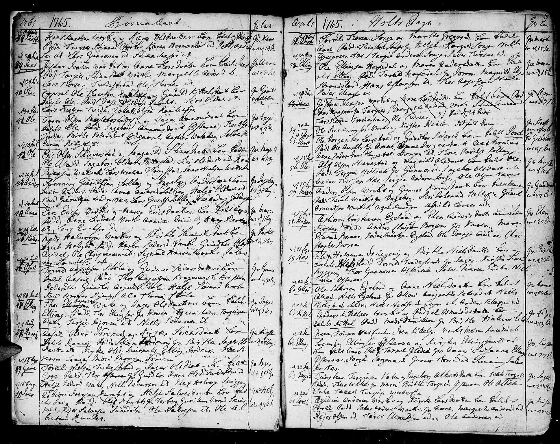 Holt sokneprestkontor, AV/SAK-1111-0021/F/Fa/L0003: Parish register (official) no. A 3, 1765-1798, p. 4-5