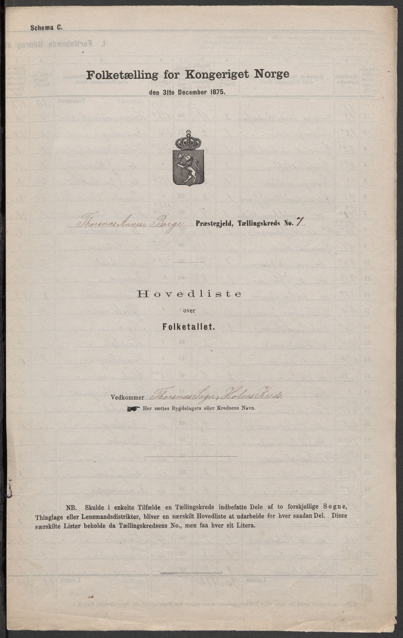 RA, 1875 census for 0113P Borge, 1875, p. 21