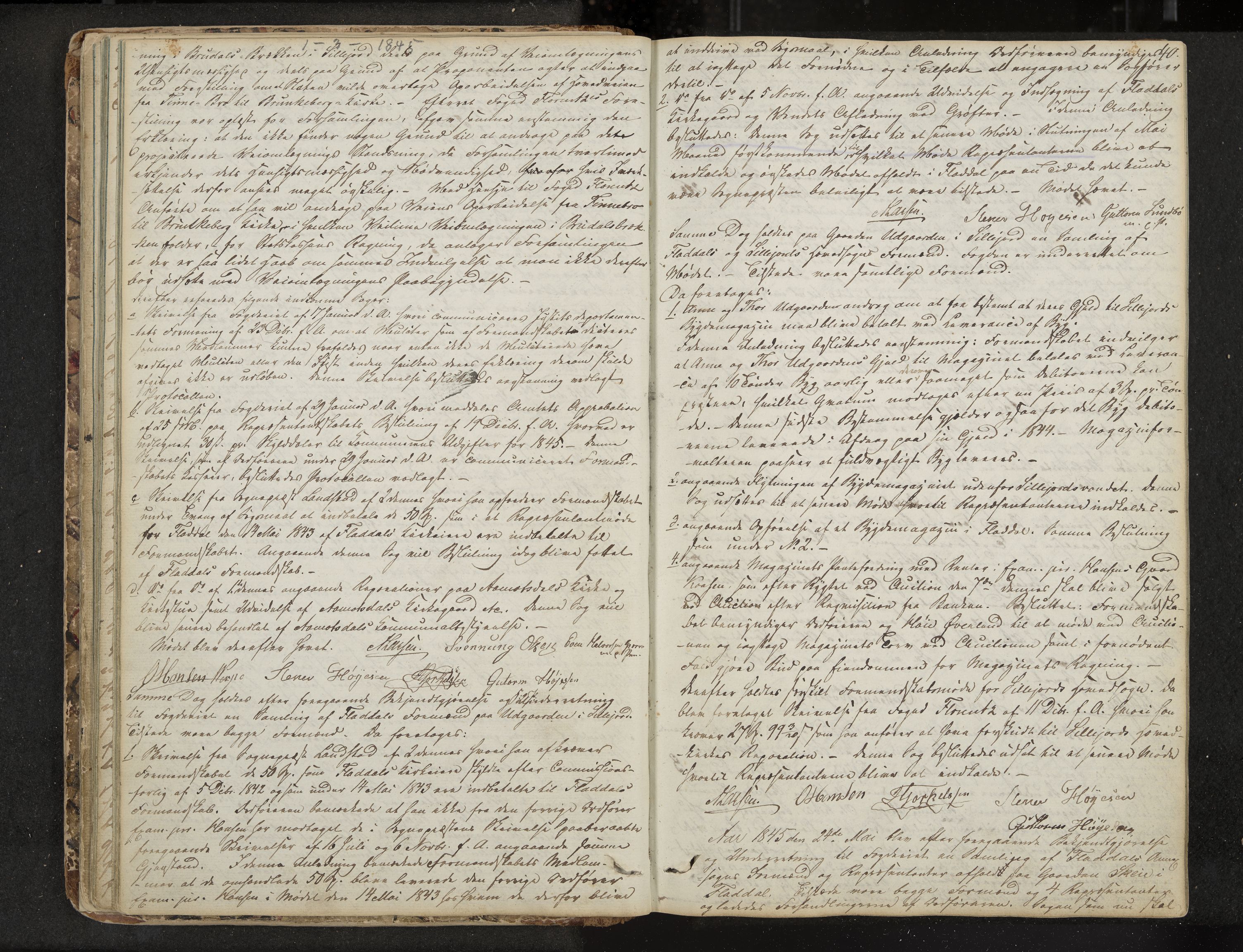 Seljord formannskap og sentraladministrasjon, IKAK/0828021/A/Aa/L0001: Møtebok med register, 1838-1879, p. 40