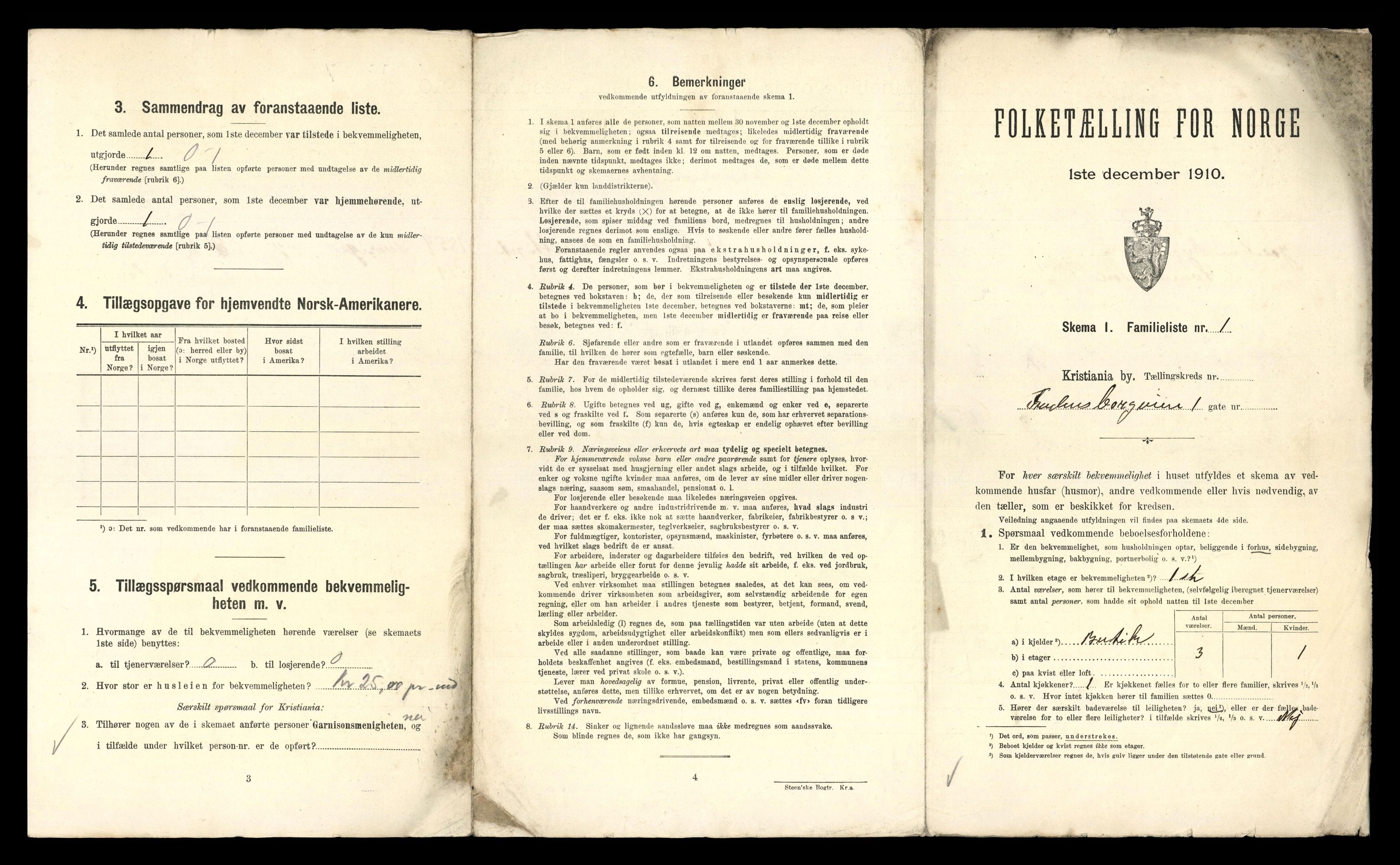 RA, 1910 census for Kristiania, 1910, p. 25039