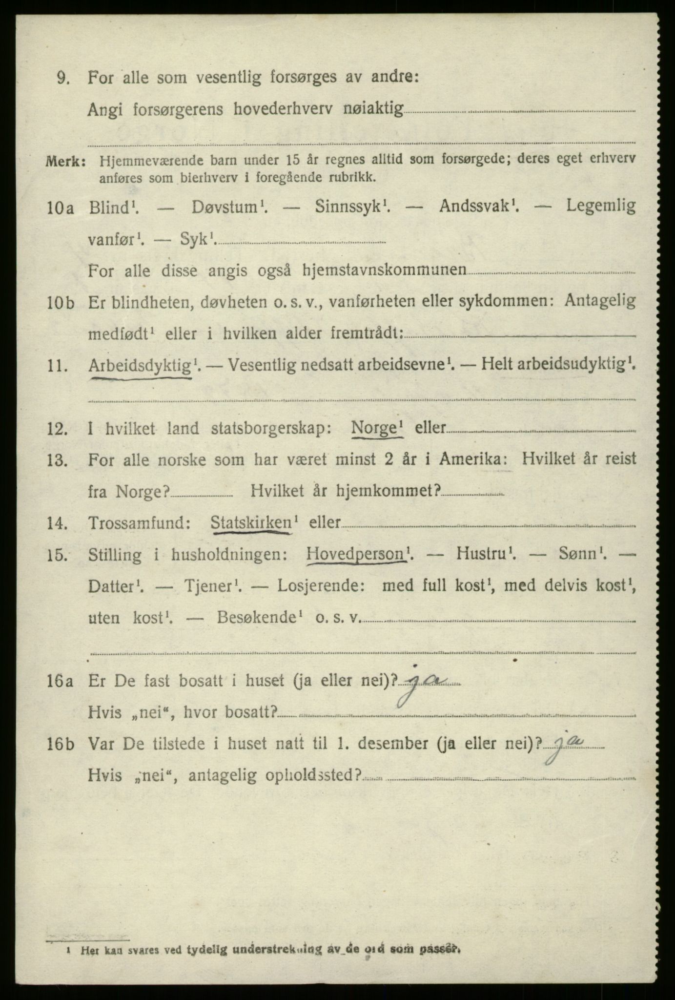 SAB, 1920 census for Breim, 1920, p. 2508