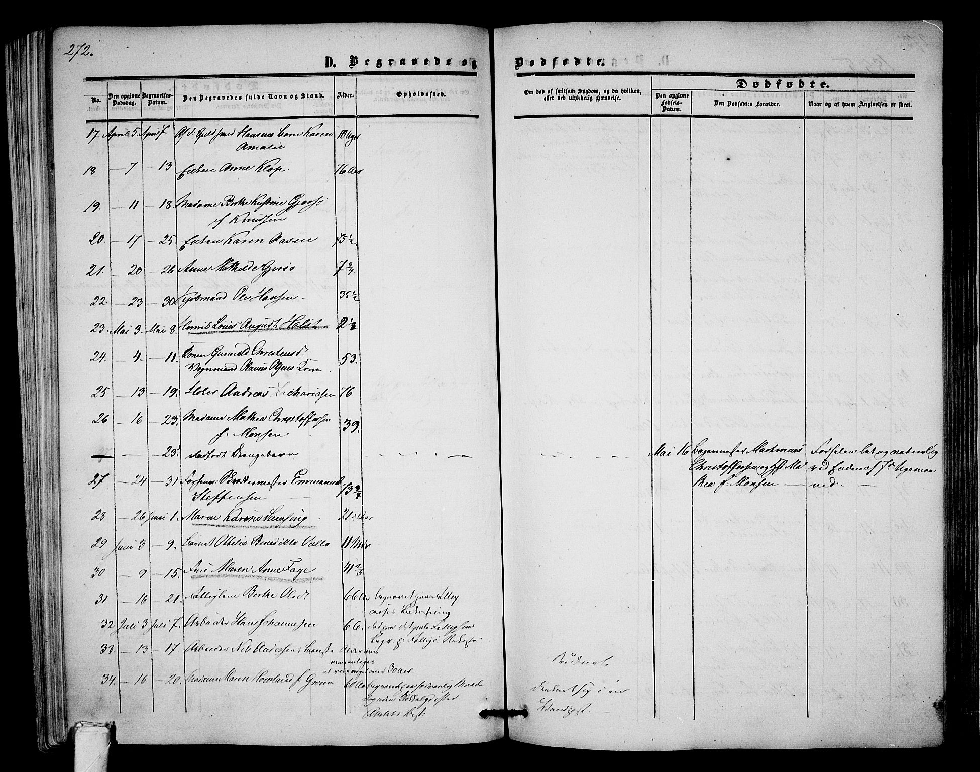 Tønsberg kirkebøker, AV/SAKO-A-330/G/Ga/L0003: Parish register (copy) no. 3, 1855-1864, p. 272