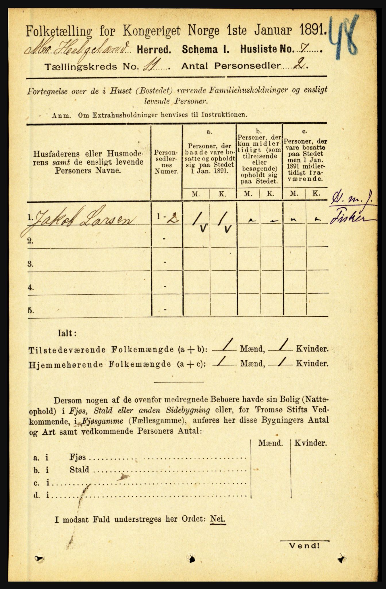 RA, 1891 census for 1833 Mo, 1891, p. 4362