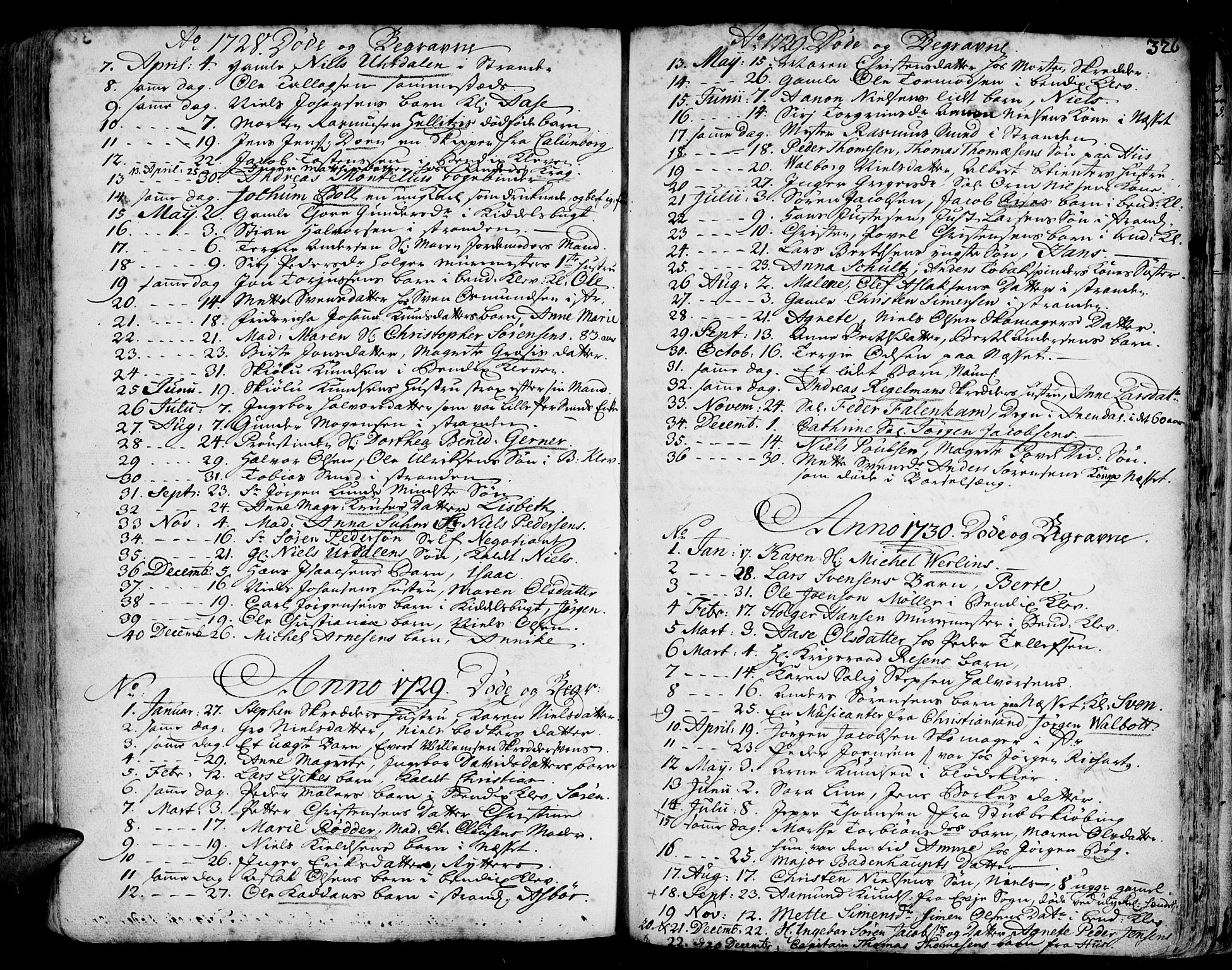 Arendal sokneprestkontor, Trefoldighet, AV/SAK-1111-0040/F/Fa/L0001: Parish register (official) no. A 1, 1703-1815, p. 410