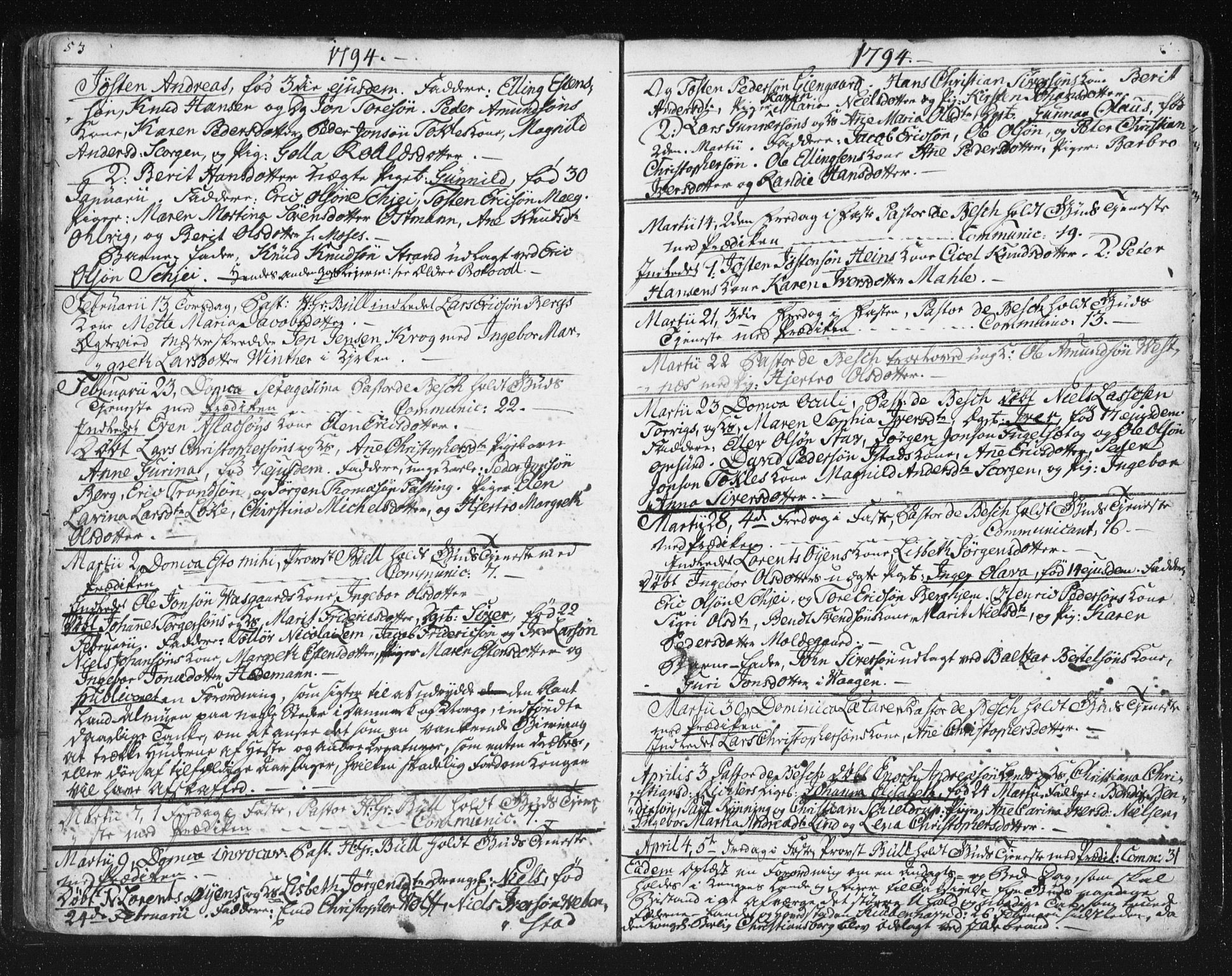 Ministerialprotokoller, klokkerbøker og fødselsregistre - Møre og Romsdal, SAT/A-1454/572/L0841: Parish register (official) no. 572A04, 1784-1819, p. 53