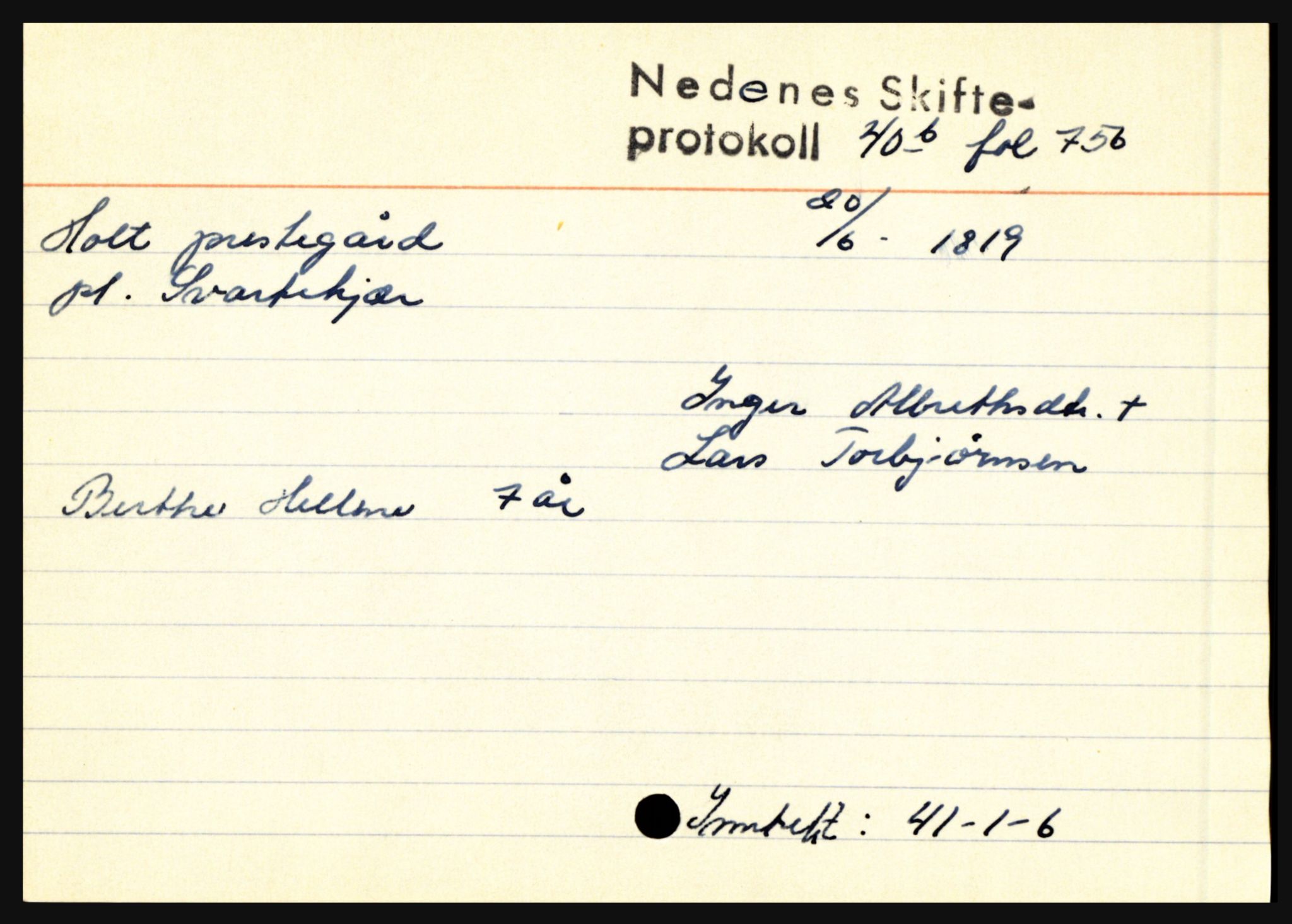 Nedenes sorenskriveri før 1824, AV/SAK-1221-0007/H, p. 12563