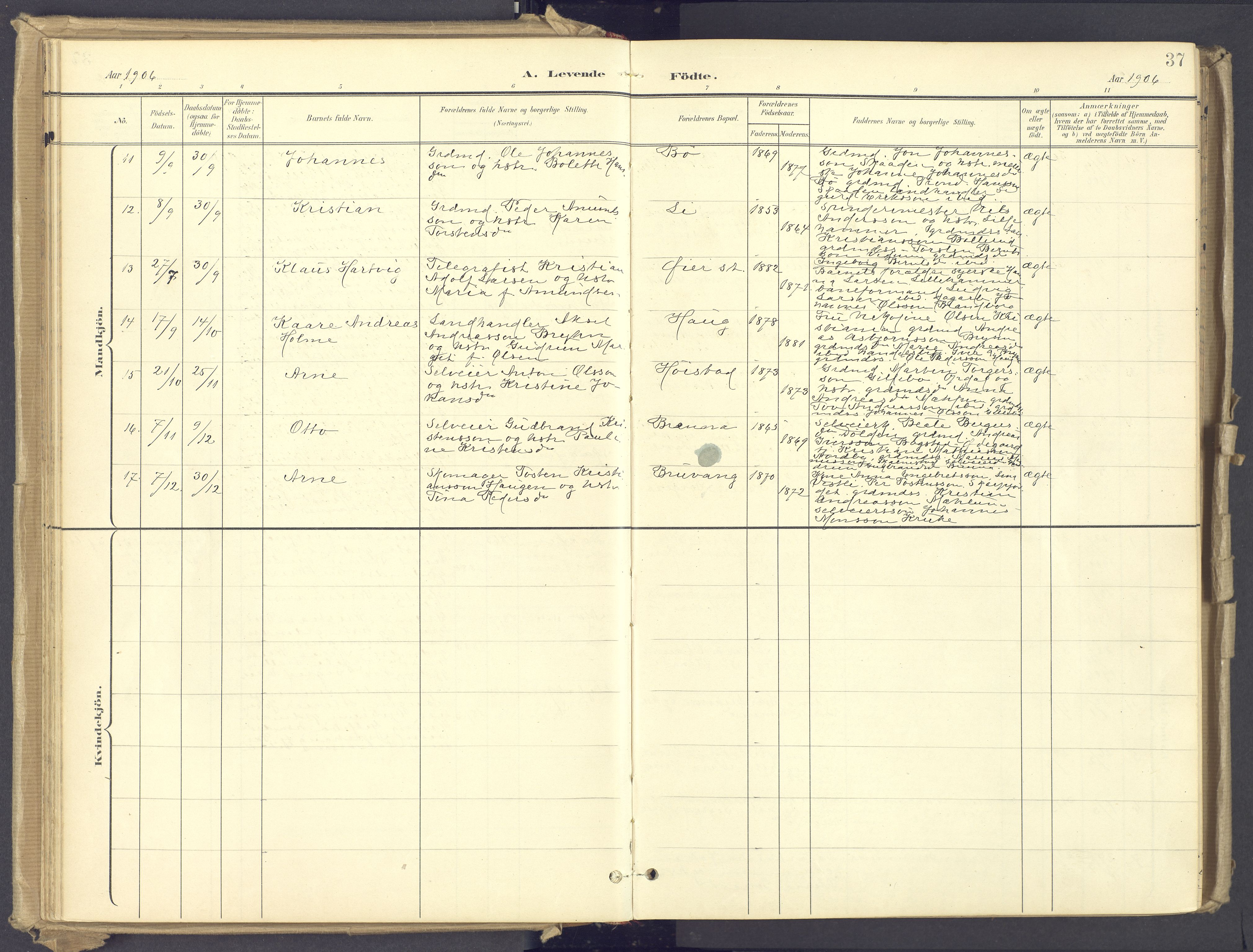 Øyer prestekontor, AV/SAH-PREST-084/H/Ha/Haa/L0012: Parish register (official) no. 12, 1897-1920, p. 37