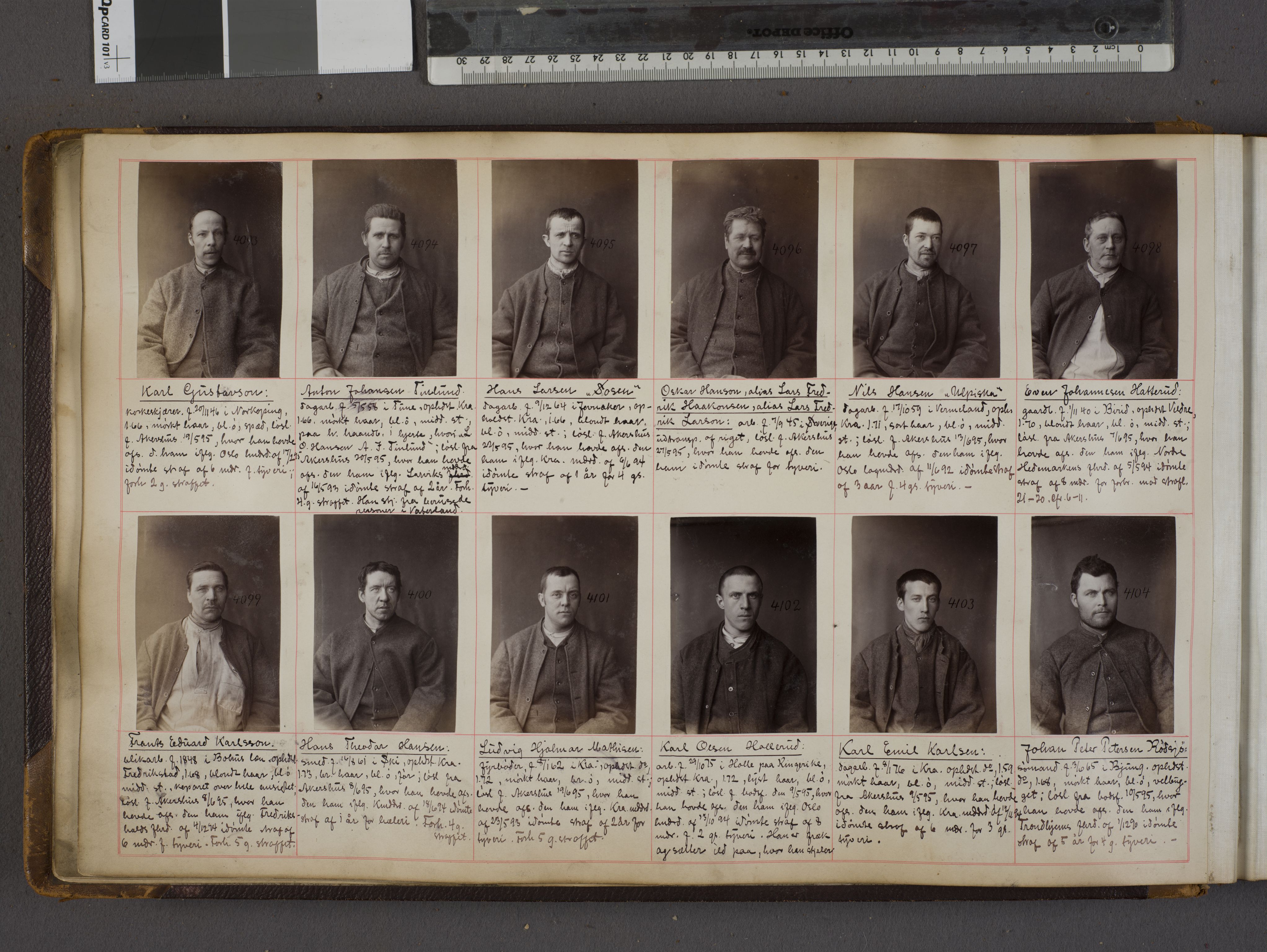 Oslo politikammer, Kriminalavdelingen, AV/SAO-A-11137/U/Ua/L0004: Forbryteralbum, 1895-1897, p. 6