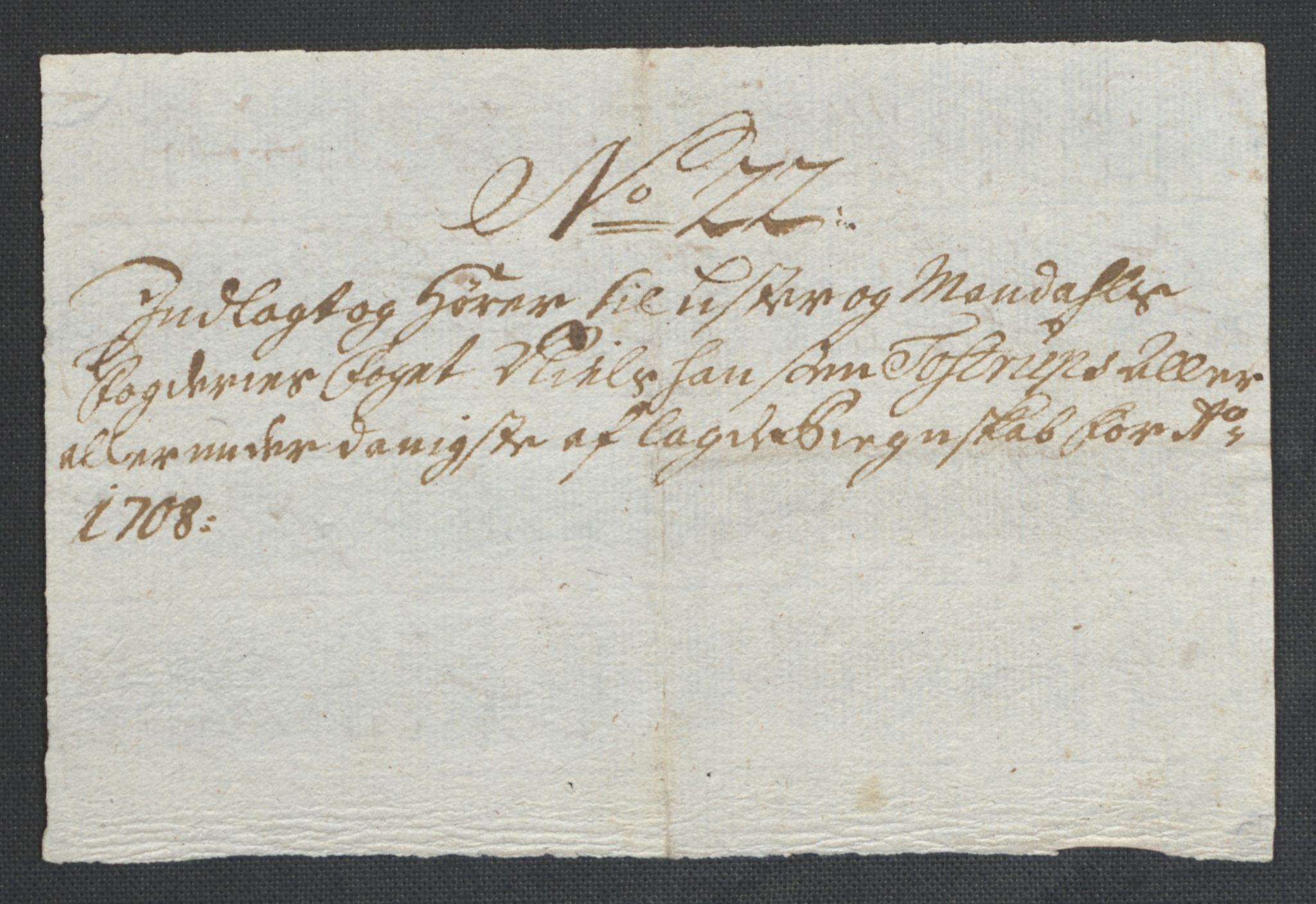 Rentekammeret inntil 1814, Reviderte regnskaper, Fogderegnskap, AV/RA-EA-4092/R43/L2552: Fogderegnskap Lista og Mandal, 1705-1709, p. 116